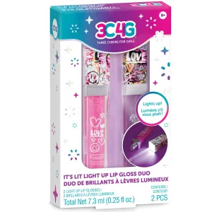 3C4G Graffiti It's Lit Light Up Lip Gloss Duo - Pink & Lavender