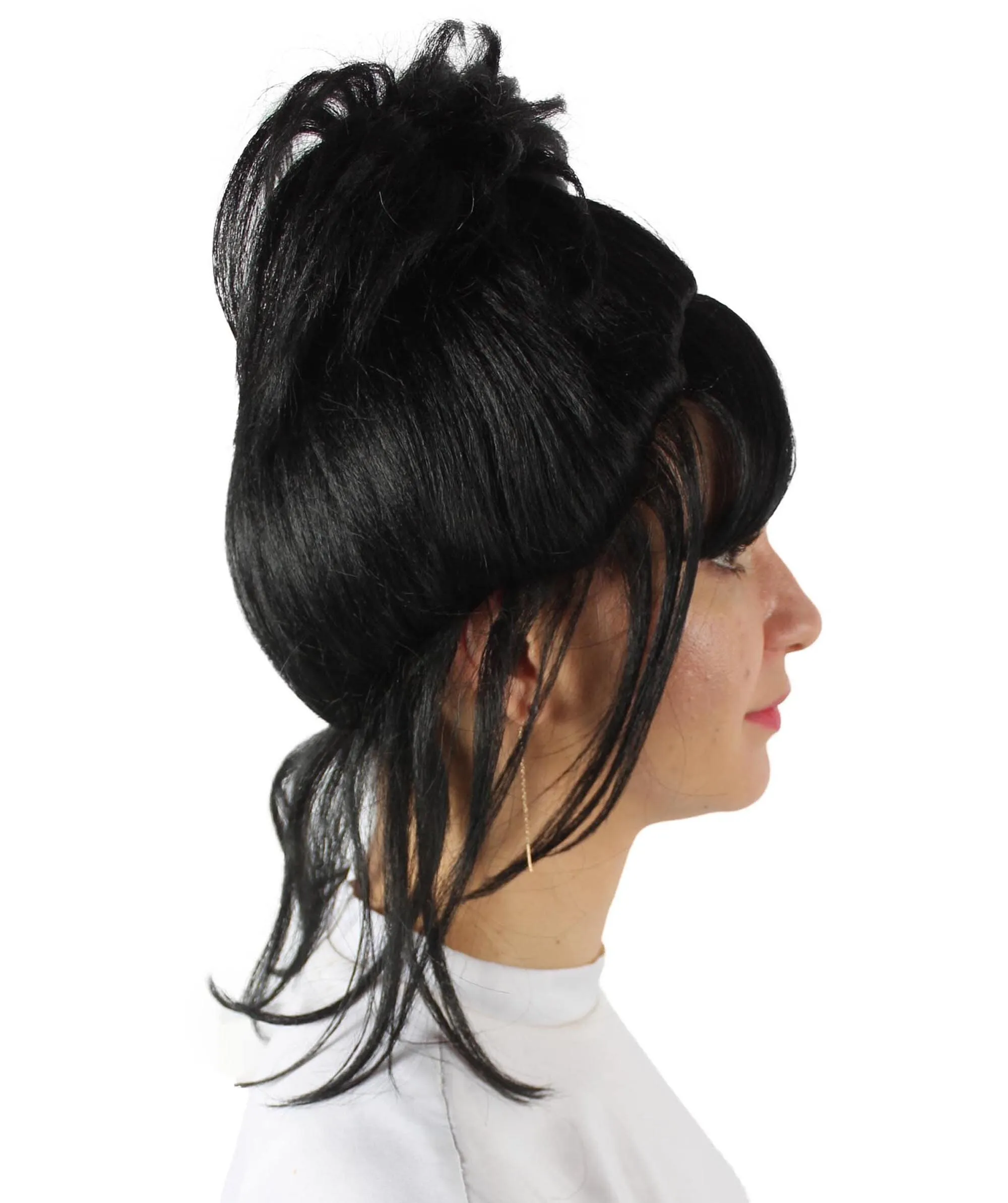 Adult Women’s American Singer Met Gala Mullet Wig With Bangs| Breathable Capless Cap| Flame-retardant Synthetic Fiber