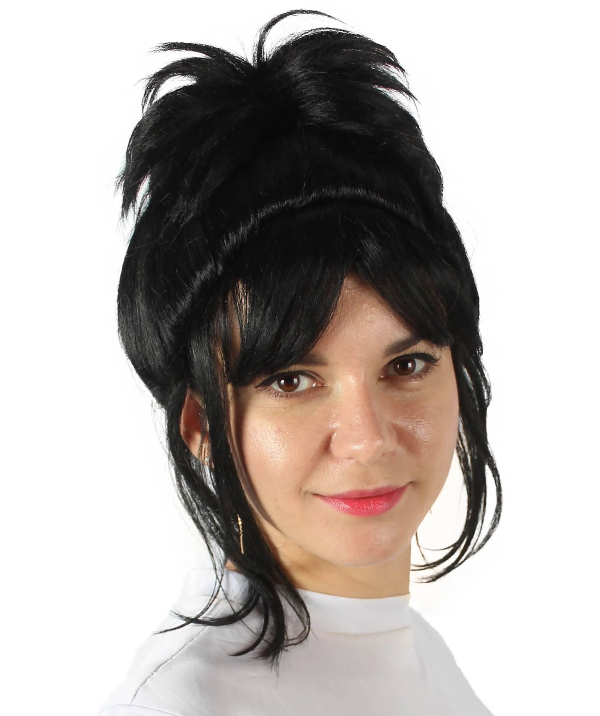 Adult Women’s American Singer Met Gala Mullet Wig With Bangs| Breathable Capless Cap| Flame-retardant Synthetic Fiber