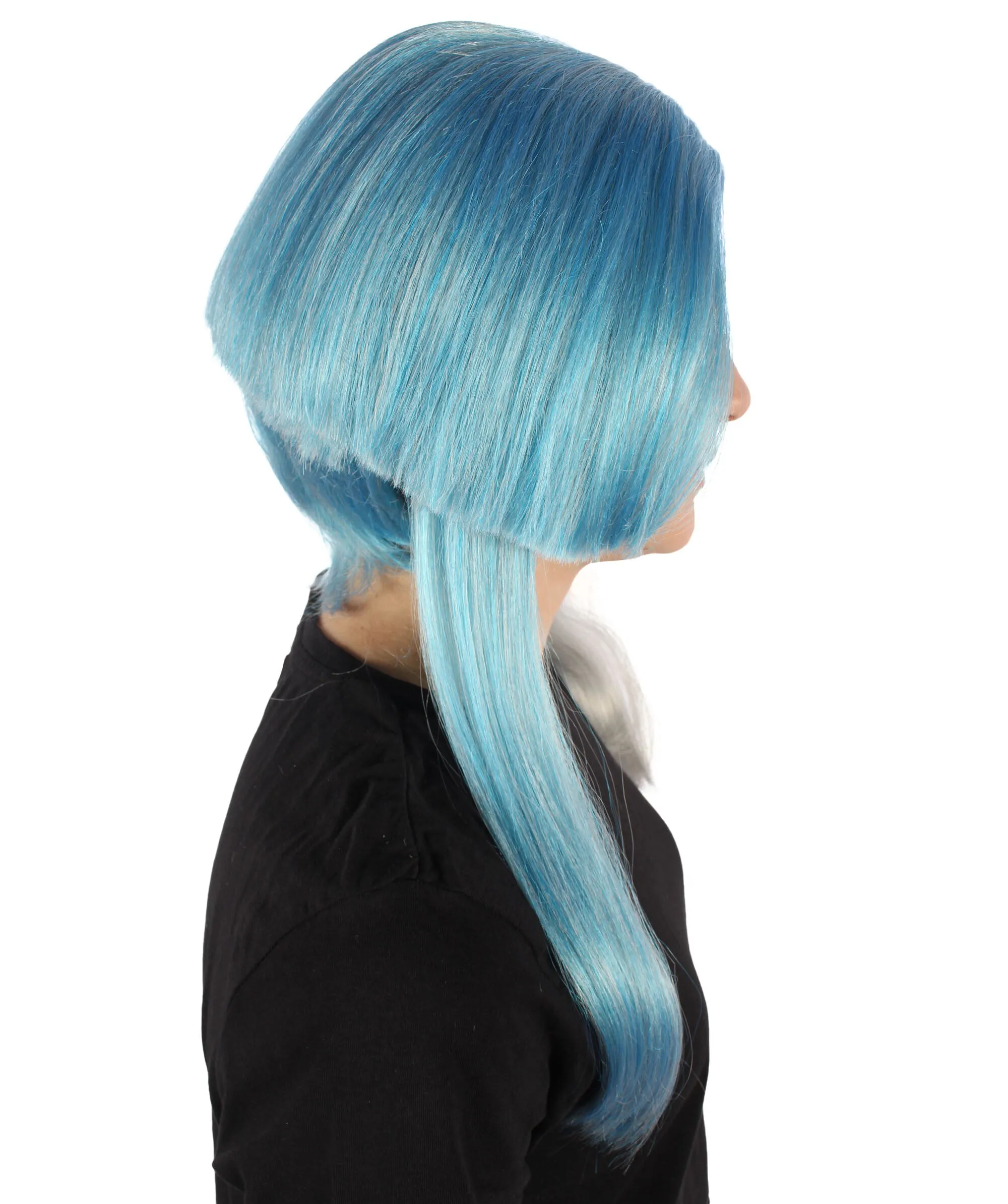 Adult Women's Anime Gems Gray & Blue Wig | Halloween and Cosplay Wig | Flame-retardant Synthetic Fiber