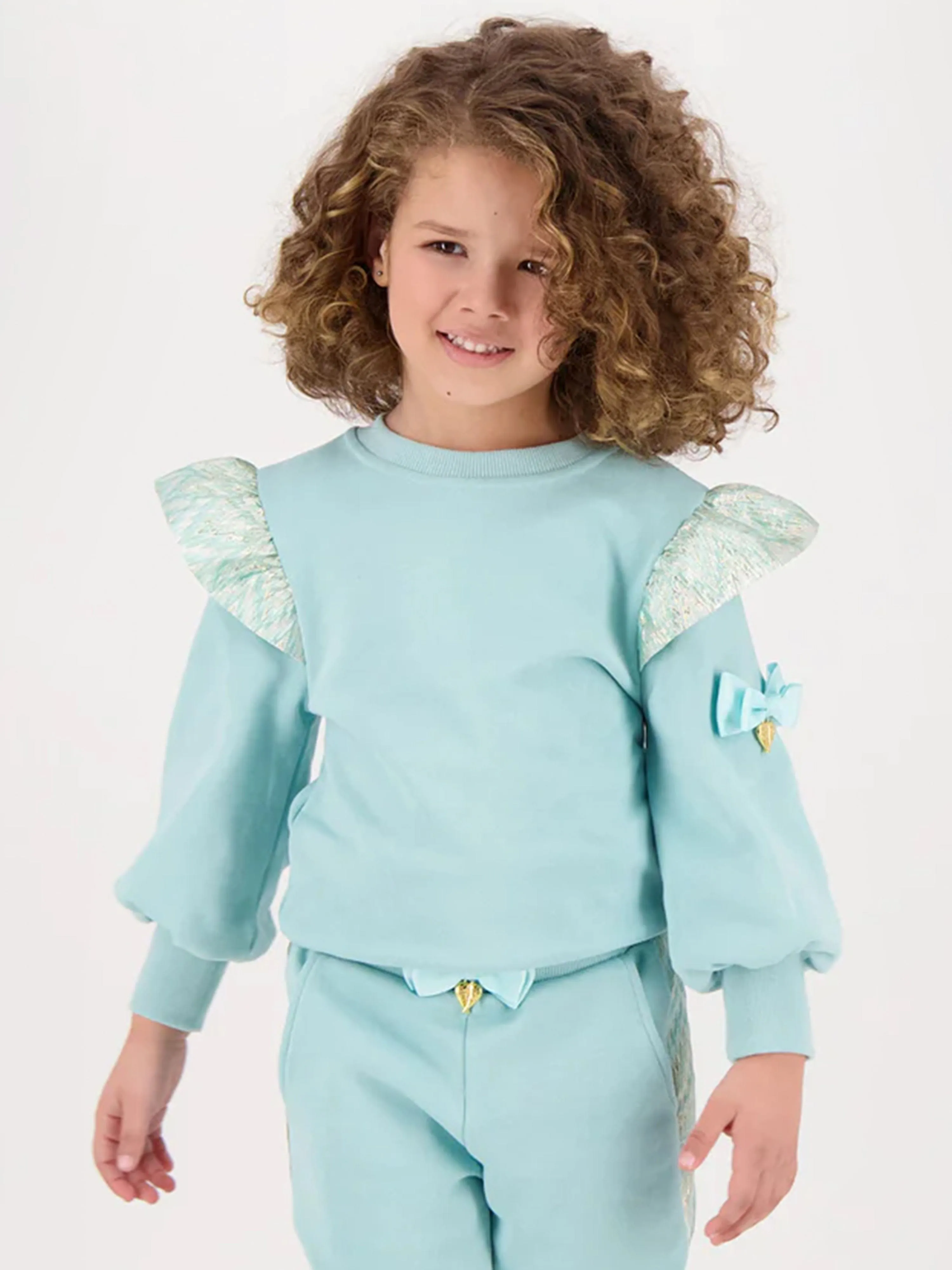 Angels Face Girls Posh Sweatshirt in Blue