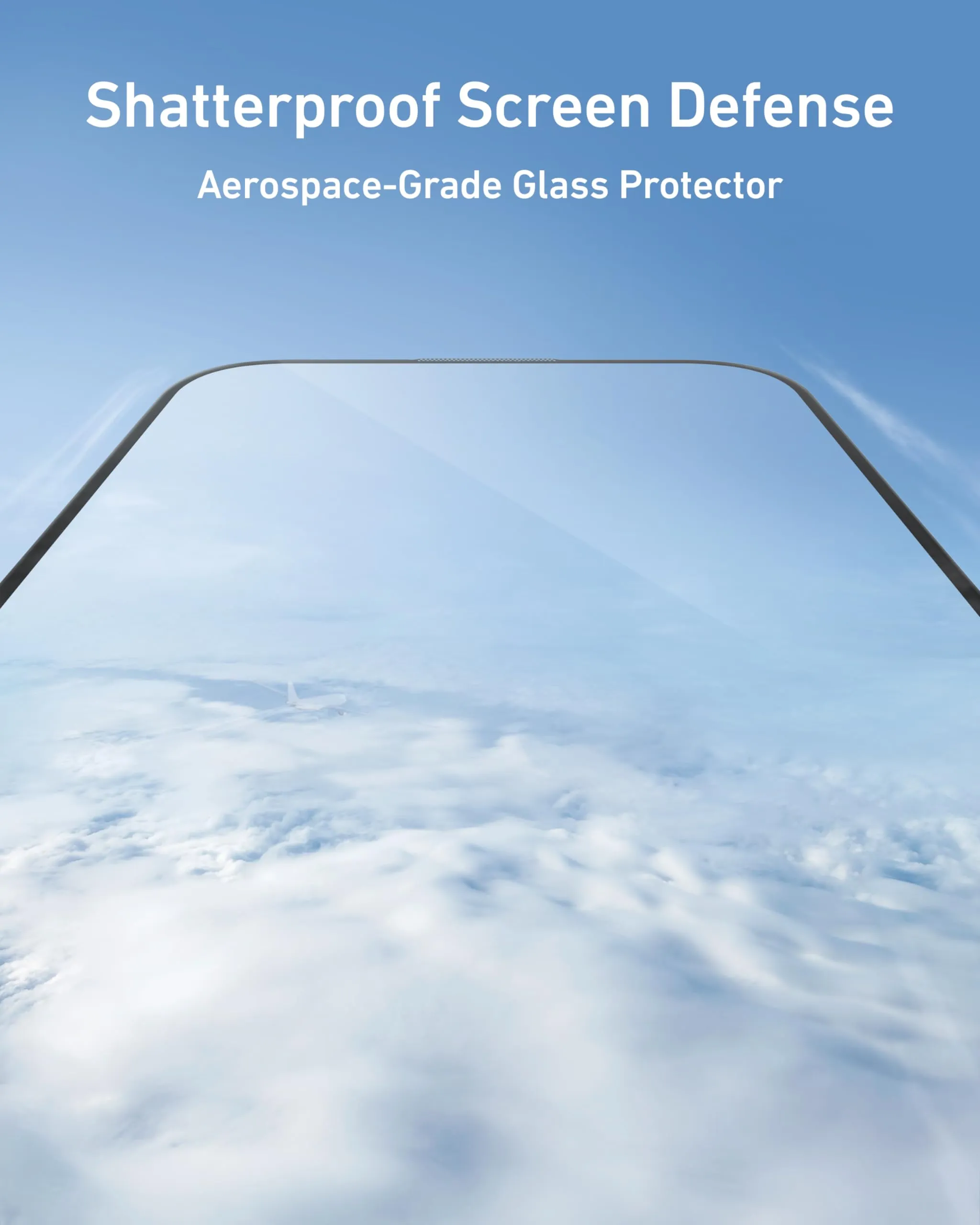 Anker Easy Fit Screen  Protector Kit   (Aerospace-Grade Glass, 2-Pack)