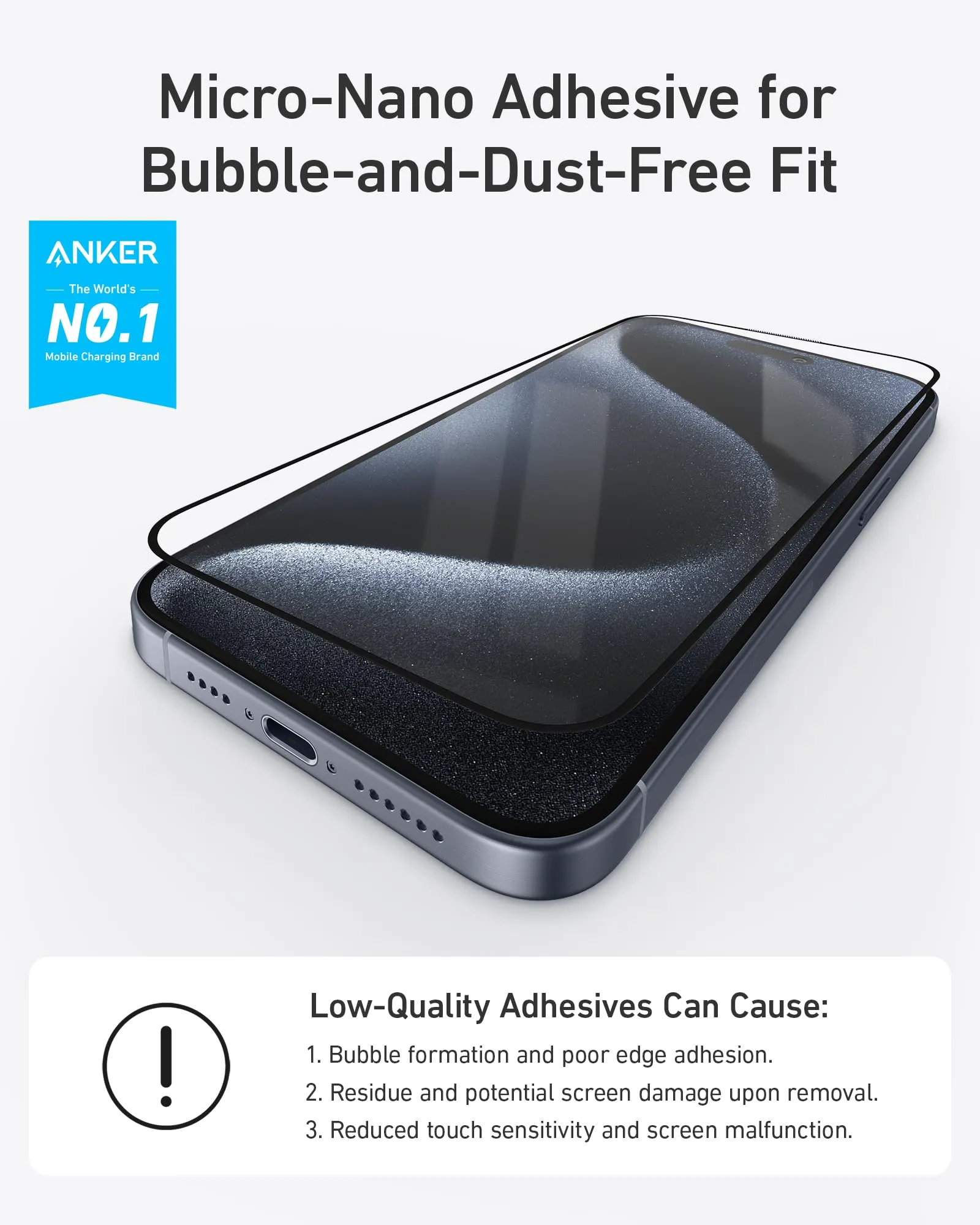 Anker Easy Fit Screen Protector Kit  (Privacy, 2-Pack)