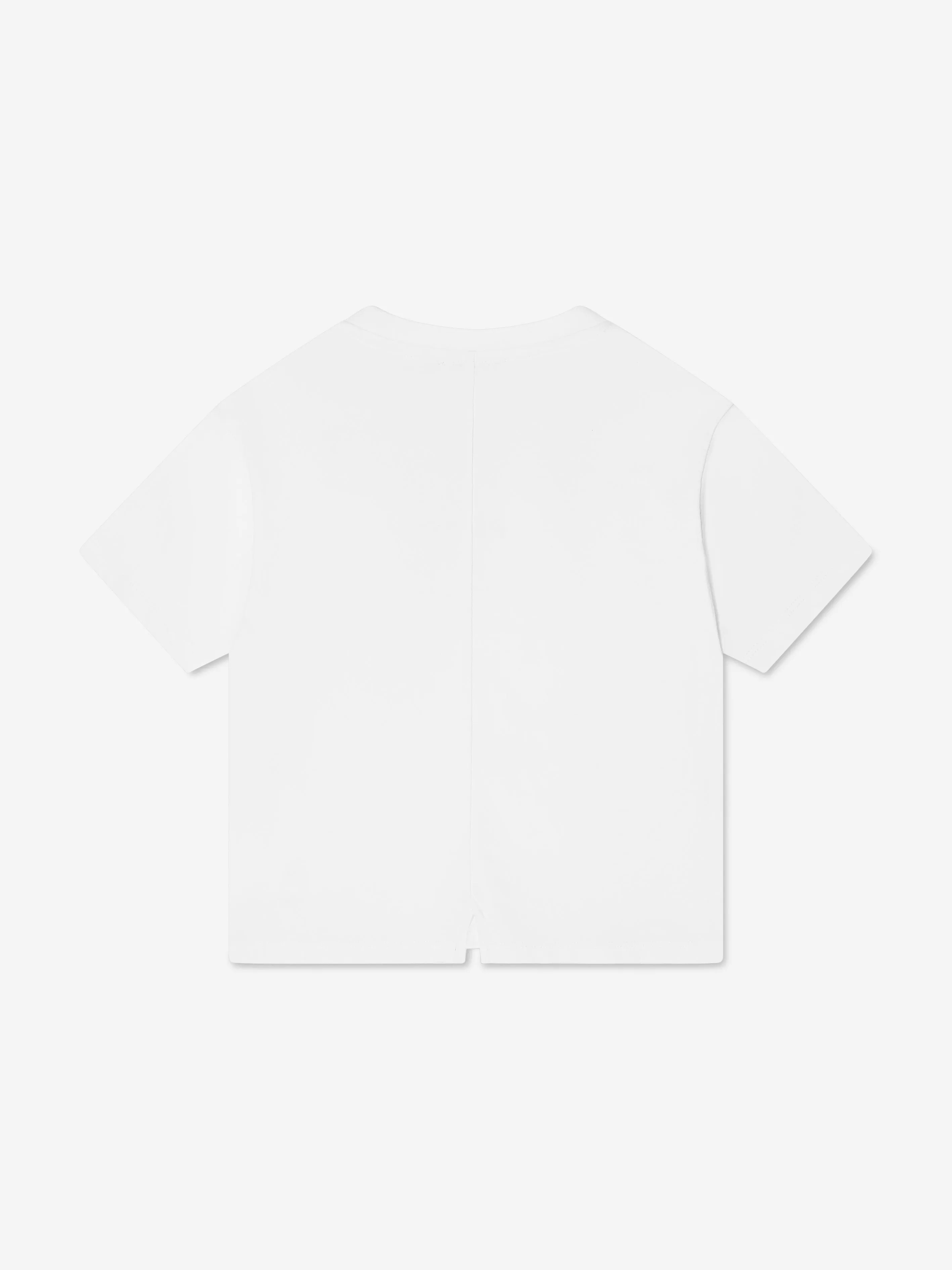 Balmain Boys Logo Print T-Shirt in White