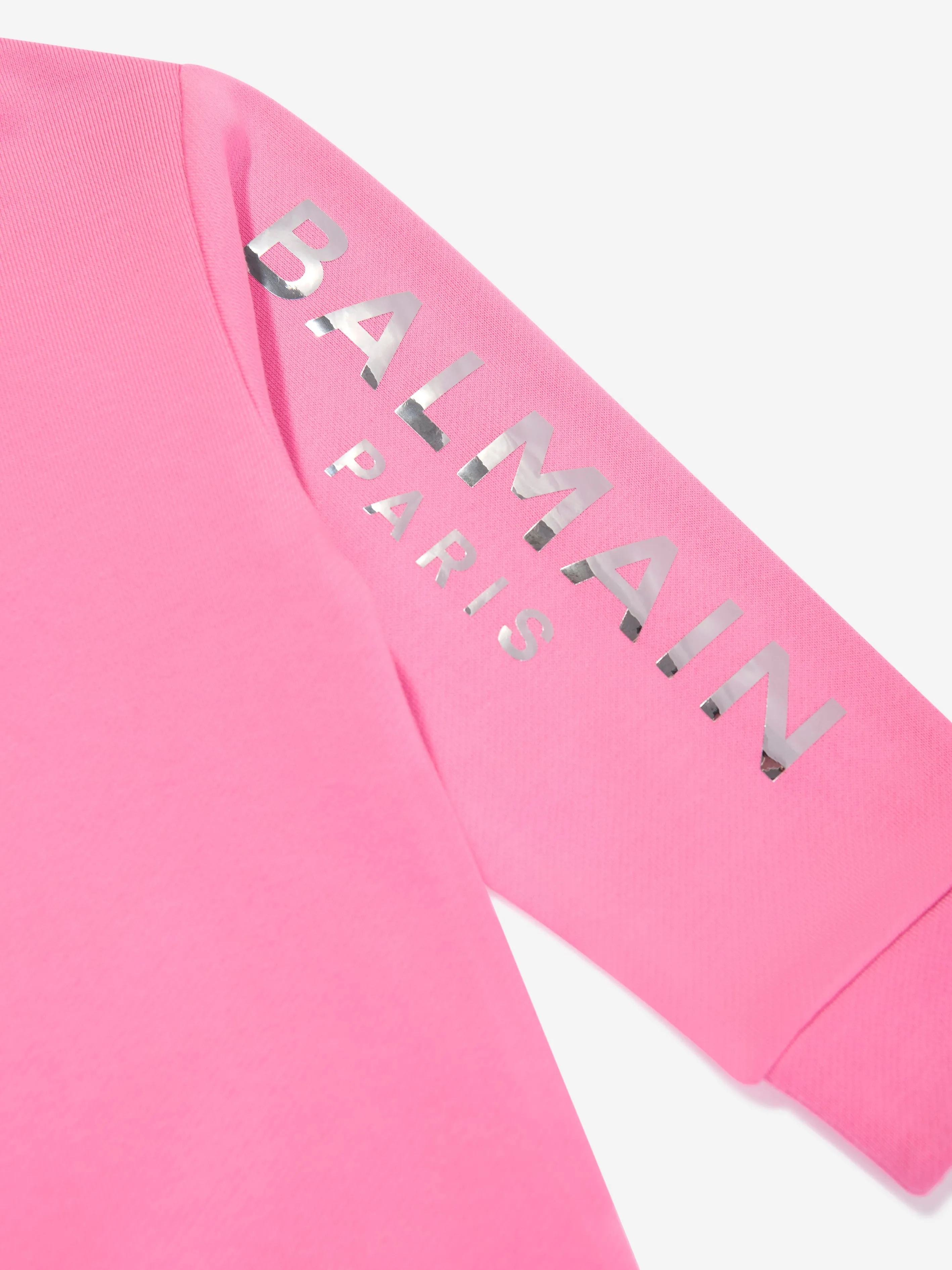 Balmain Boys Logo Sweatshirt in Pink