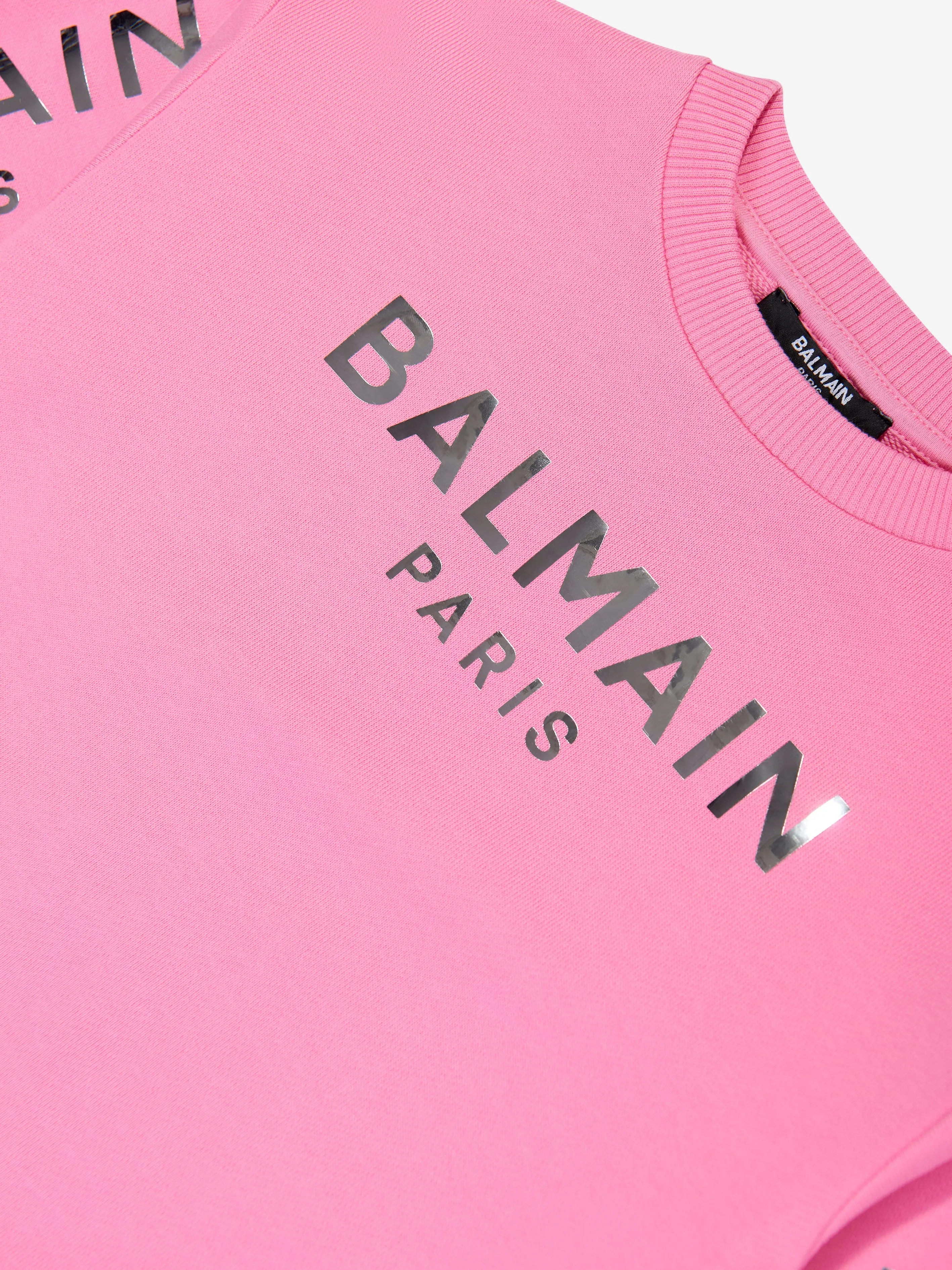 Balmain Boys Logo Sweatshirt in Pink