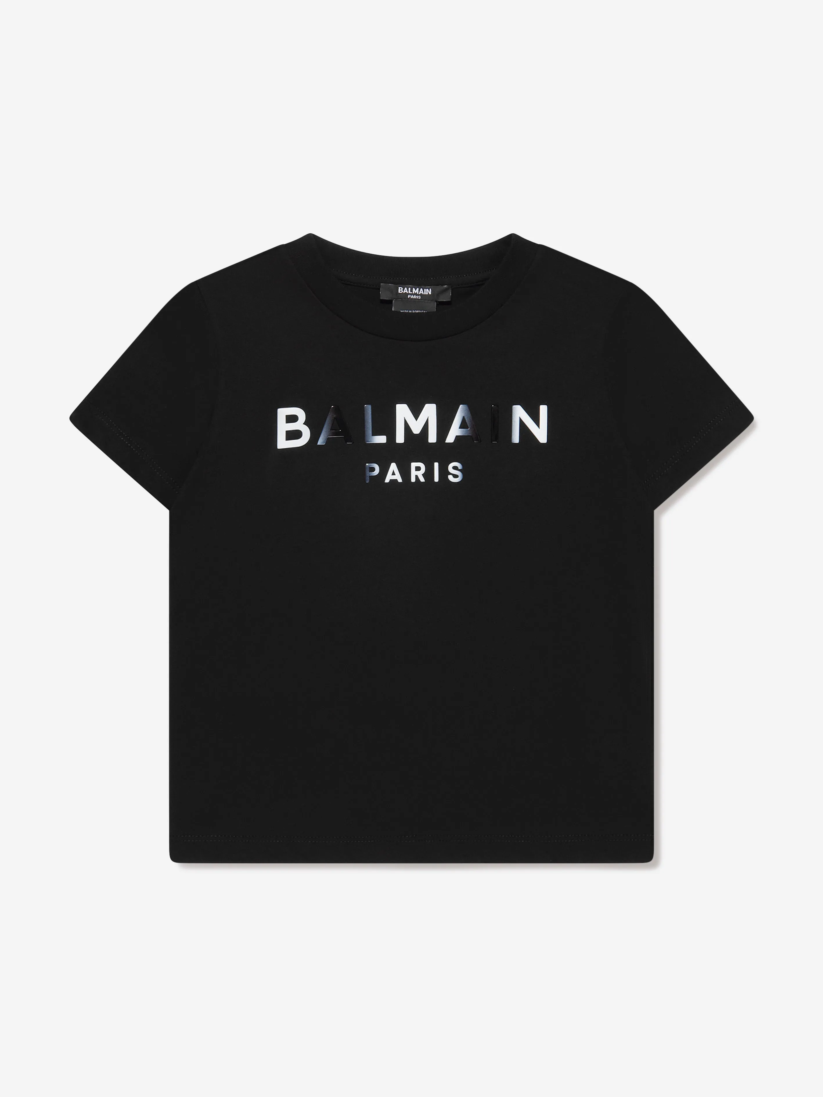 Balmain Boys Logo T-Shirt in Black