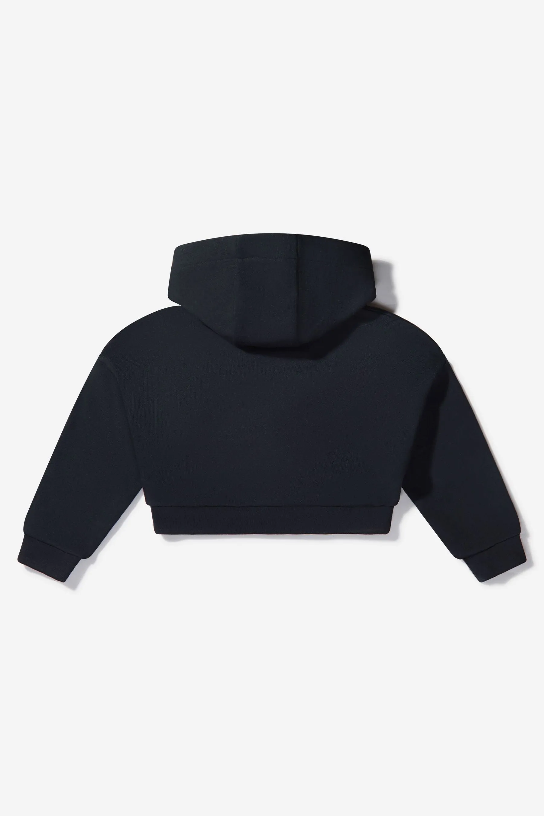 Balmain Girls Cotton Cropped Hoodie