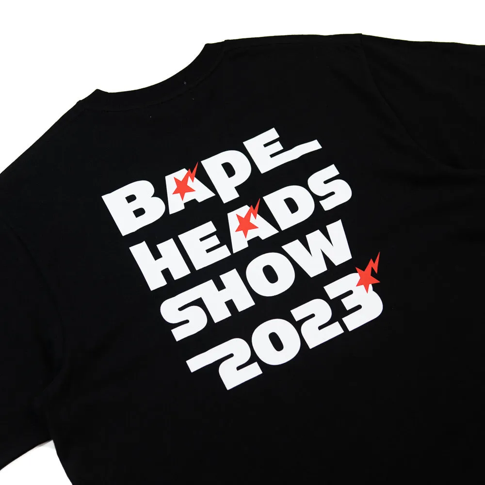 Bape Heads Show Relaxed Fit Tee (Black)