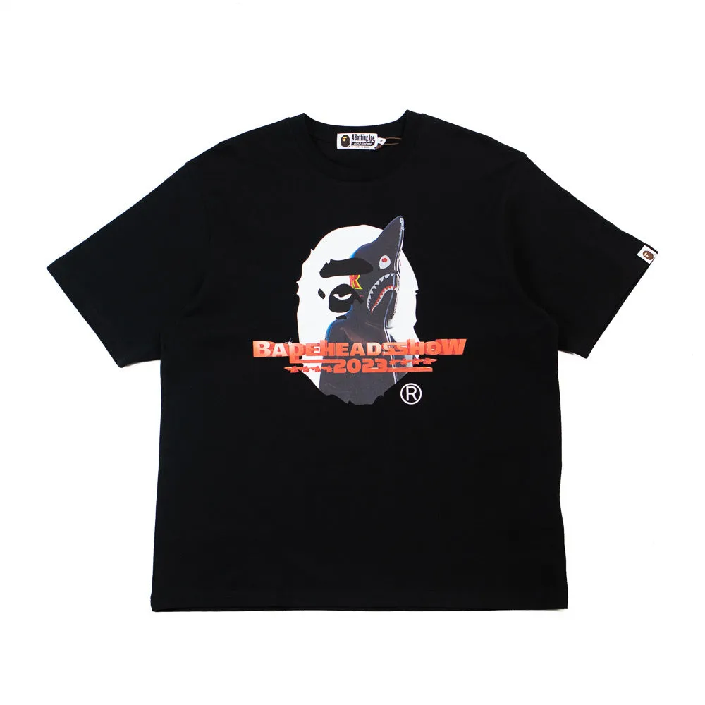 Bape Heads Show Relaxed Fit Tee (Black)