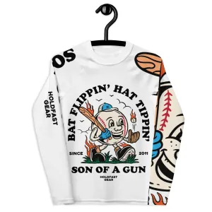 Bat Flippin' Hat Tippin' Youth Rash Guard