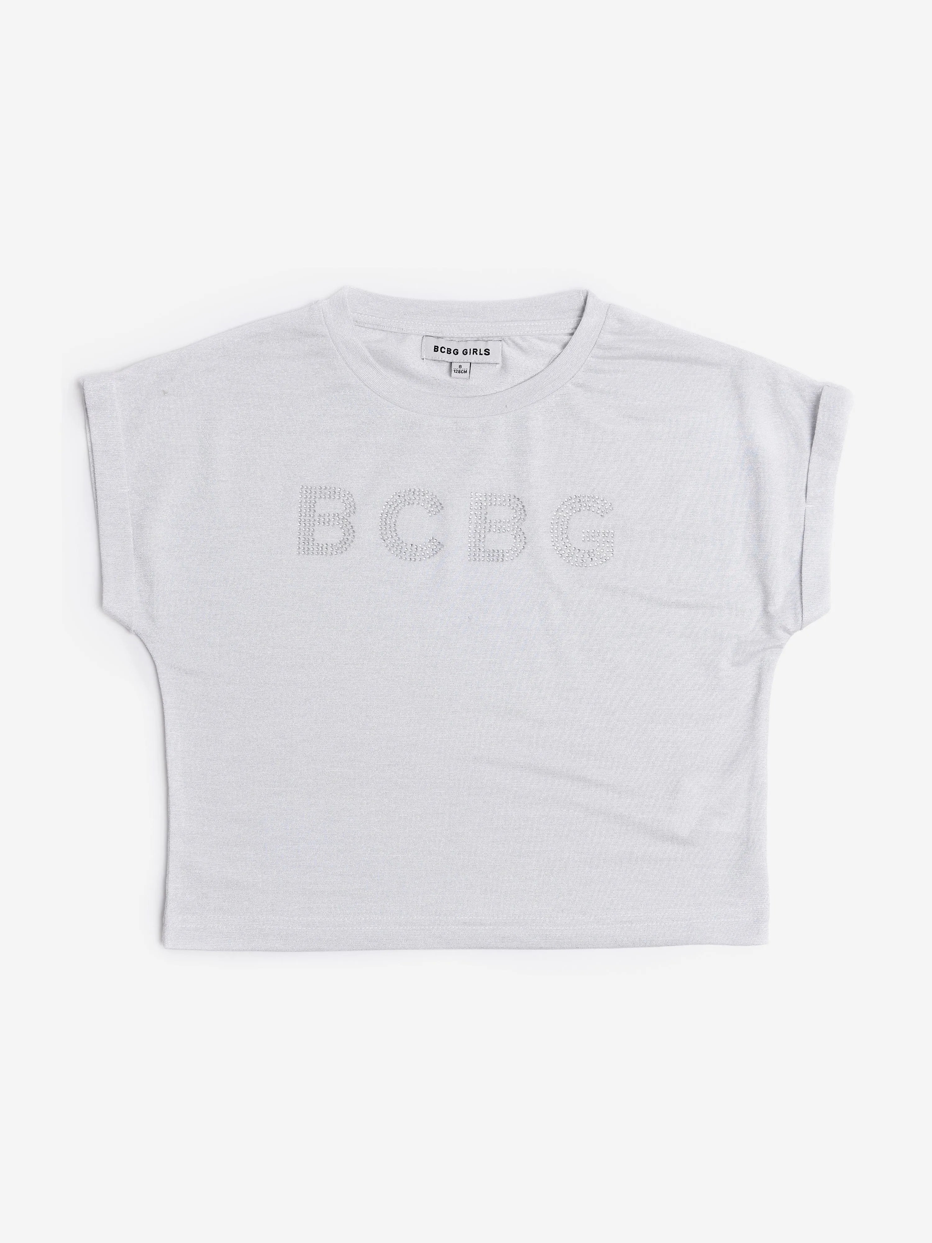 BCBG Girls Glitter T-Shirt in Grey