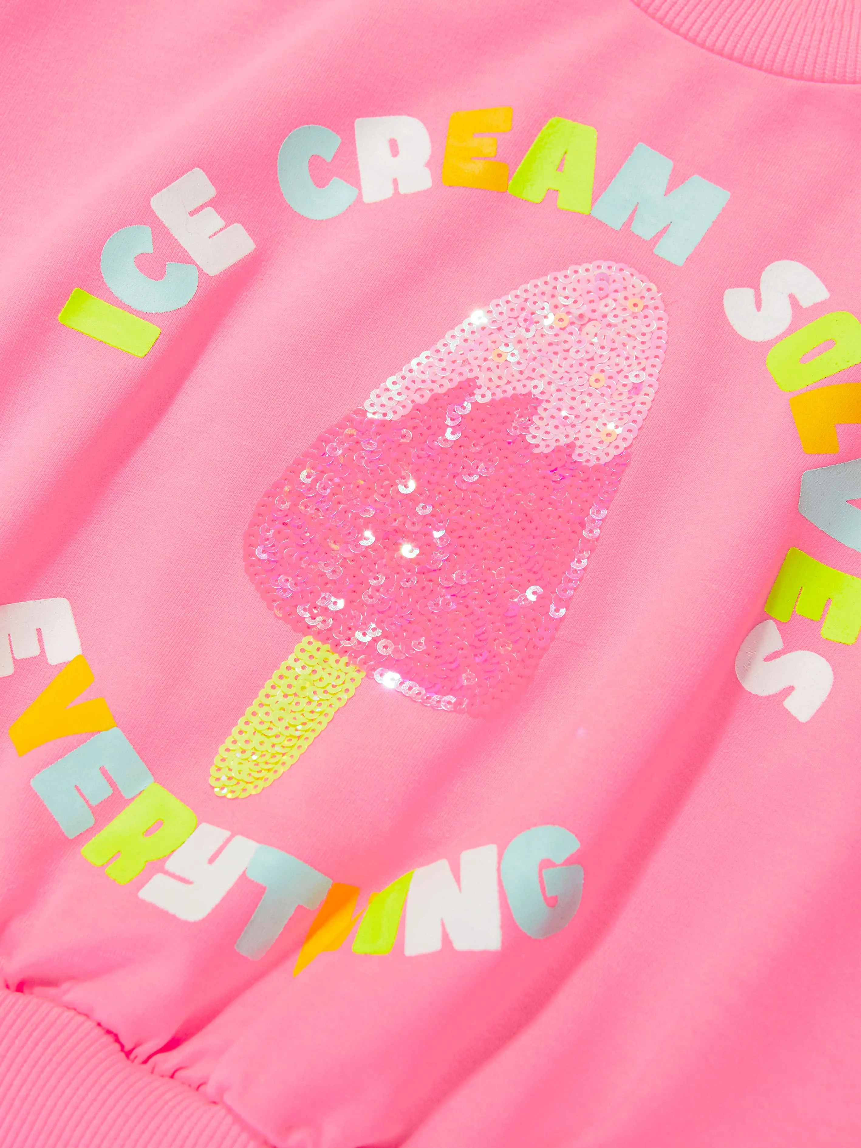 Billieblush Girls Ice Cream Sweatshirt in Pink