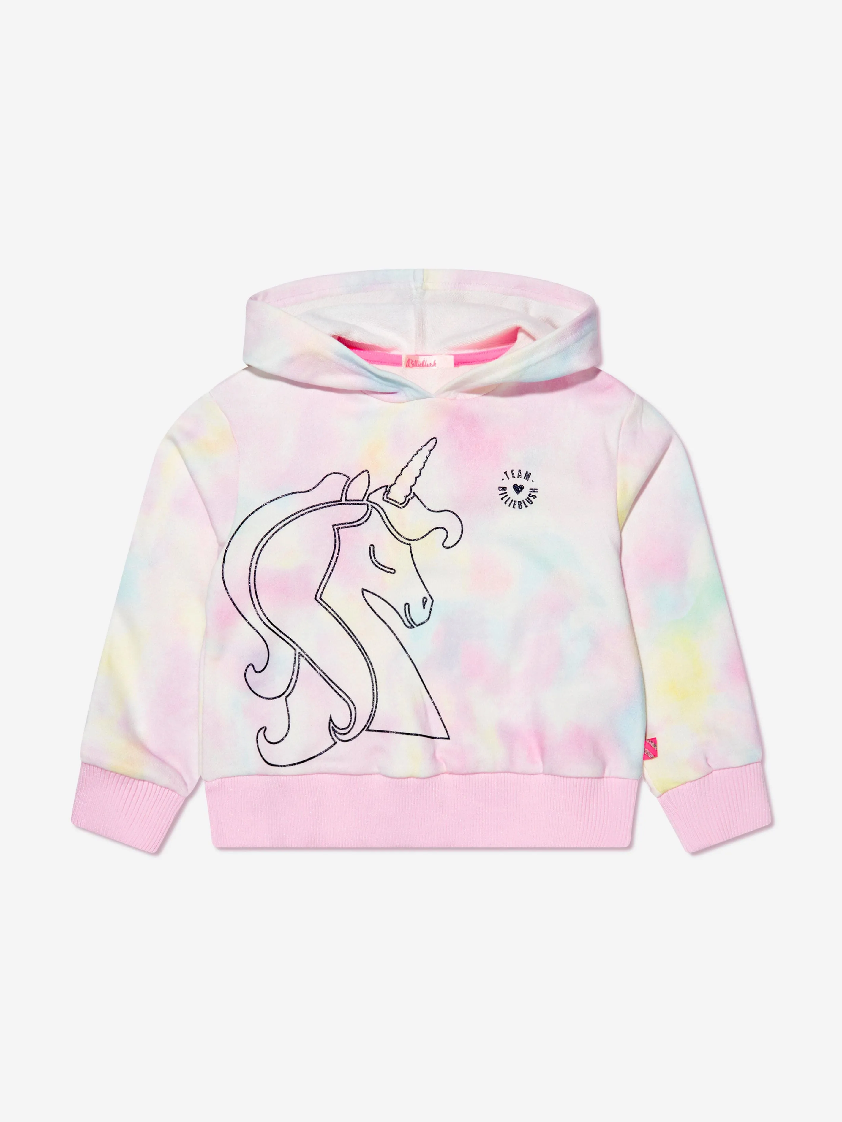 Billieblush Girls Tie-Dye Unicorn Hoodie