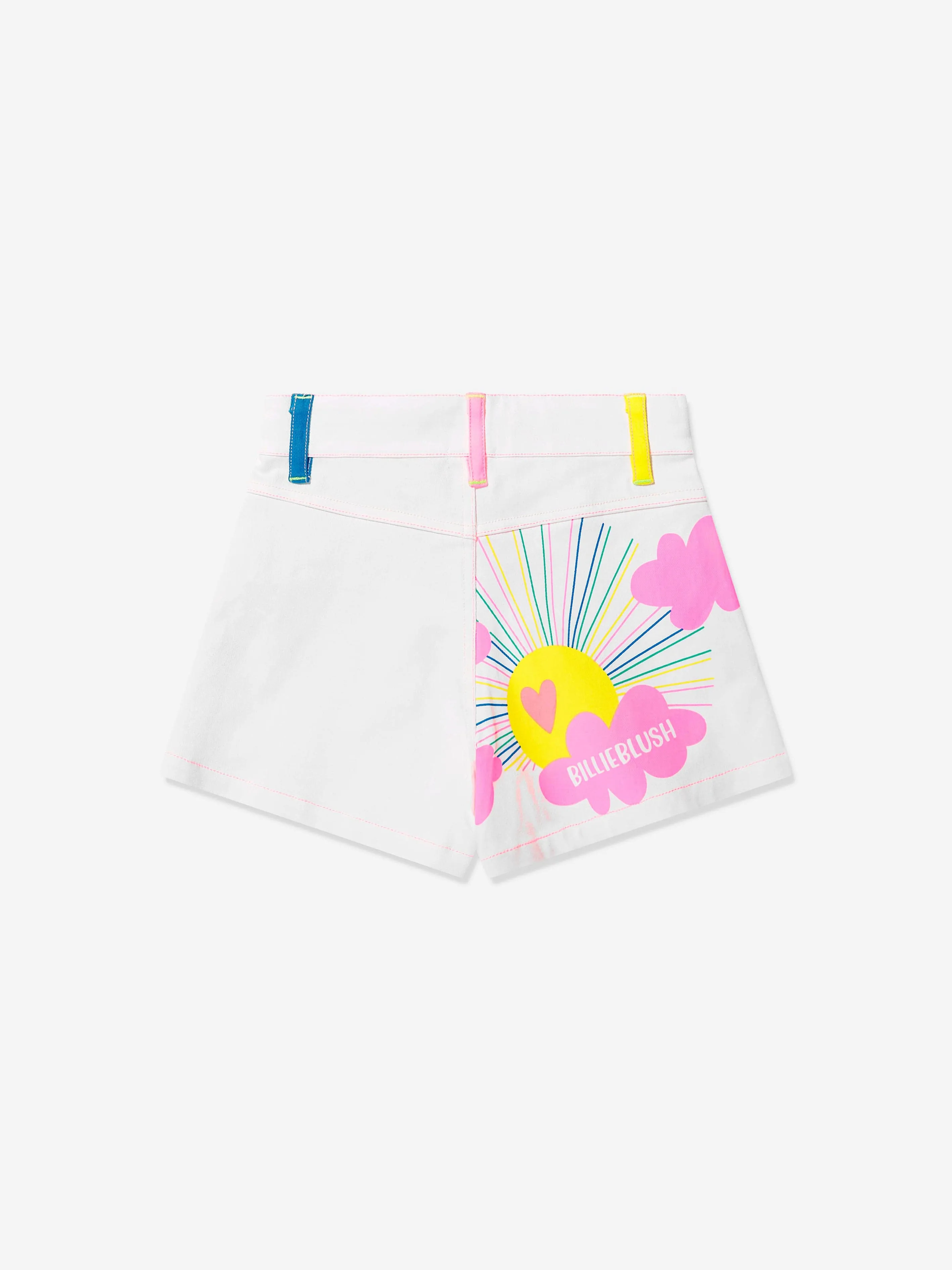 Billieblush Girls Twill Shorts in White