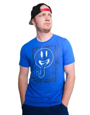 BLUE SMILEY SWIRL T-SHIRT