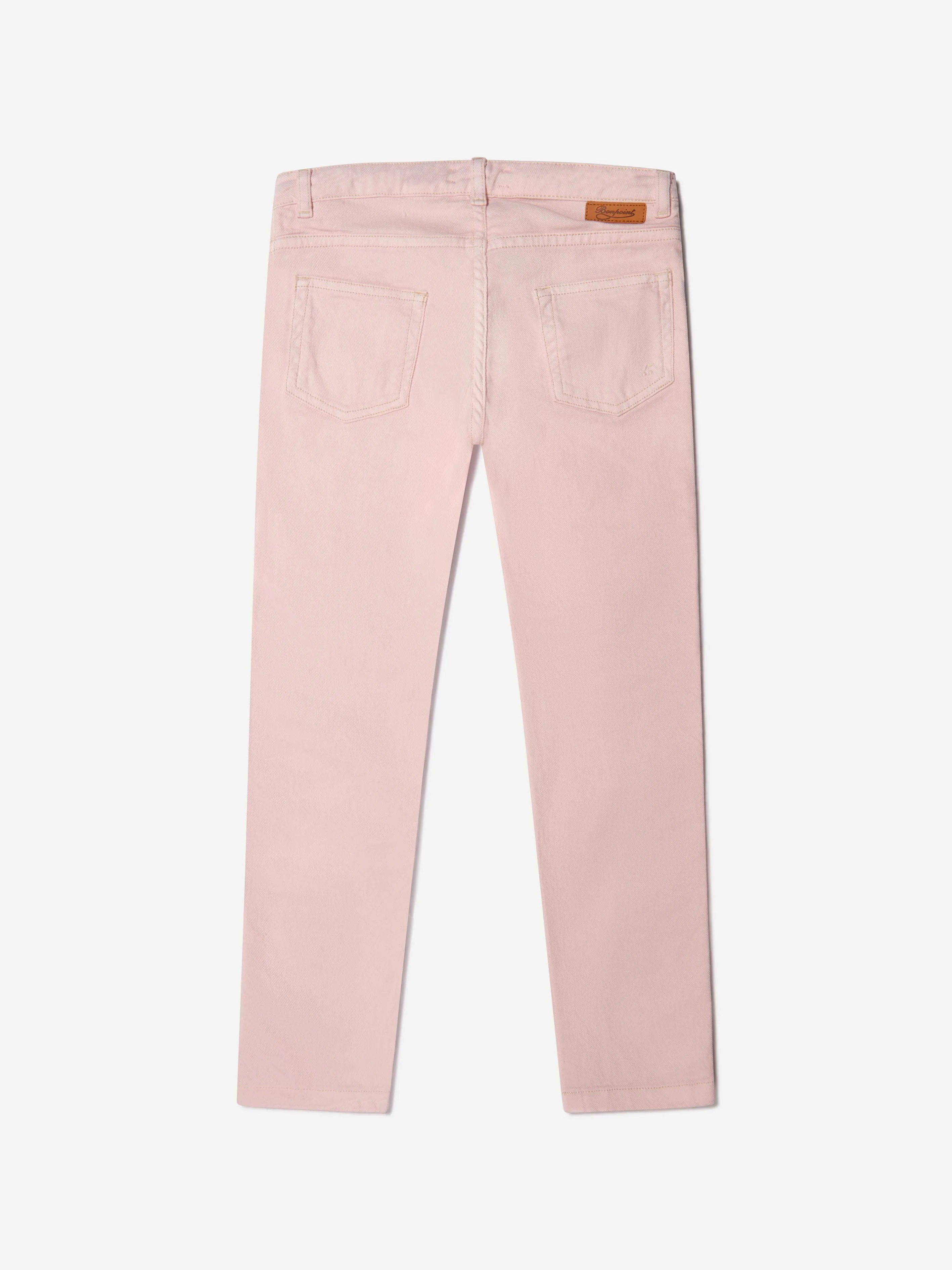 Bonpoint Girls Organic Cotton Slim Fit Jeans