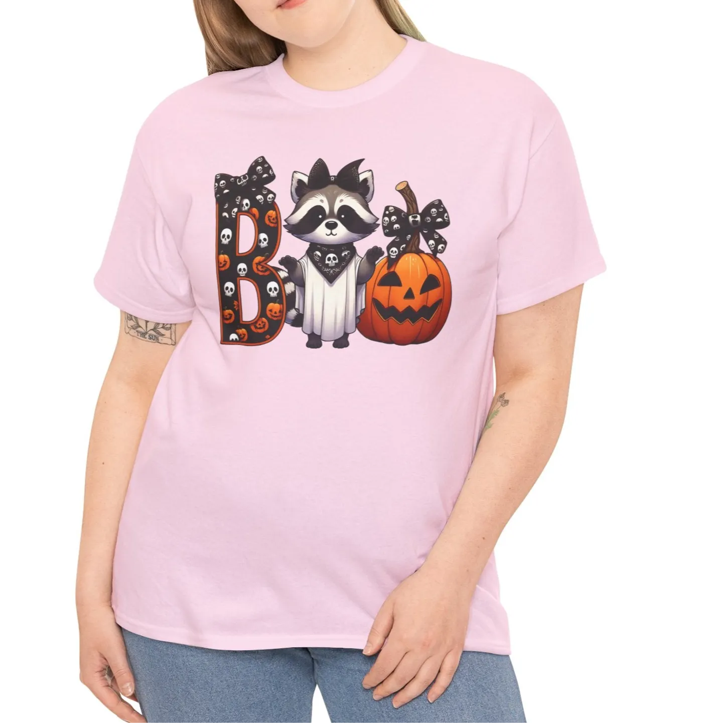 Boo Raccoon and PumpkinTee