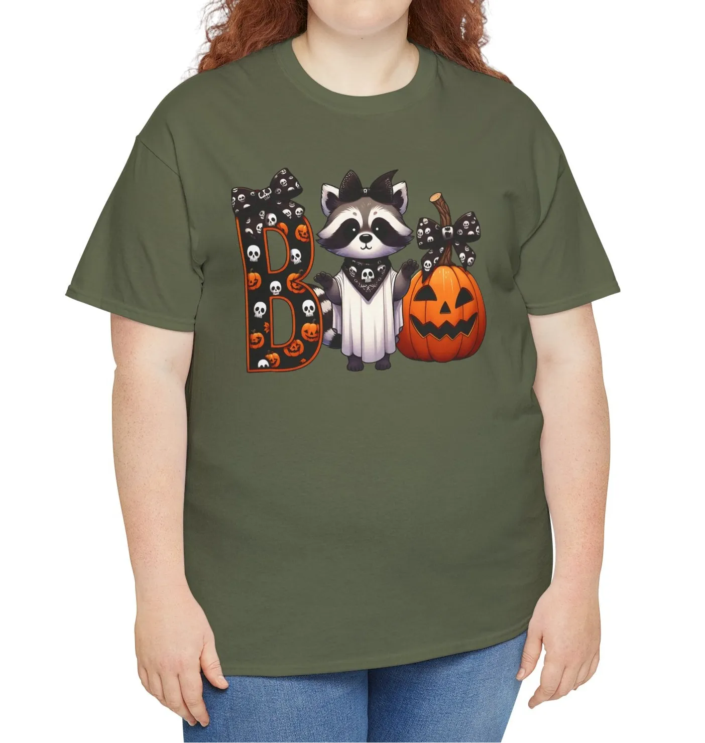 Boo Raccoon and PumpkinTee