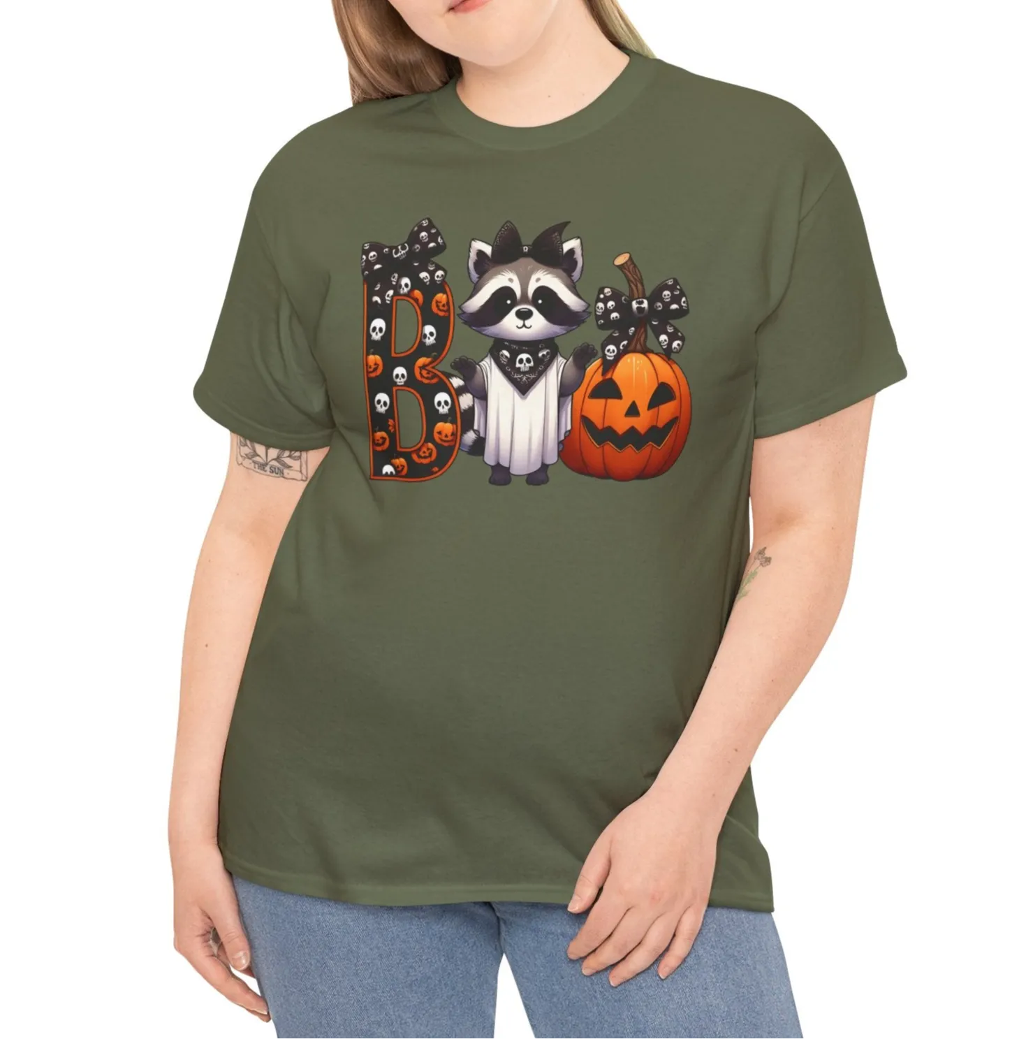 Boo Raccoon and PumpkinTee