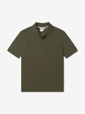 BOSS Boys Cotton Pique Polo Shirt