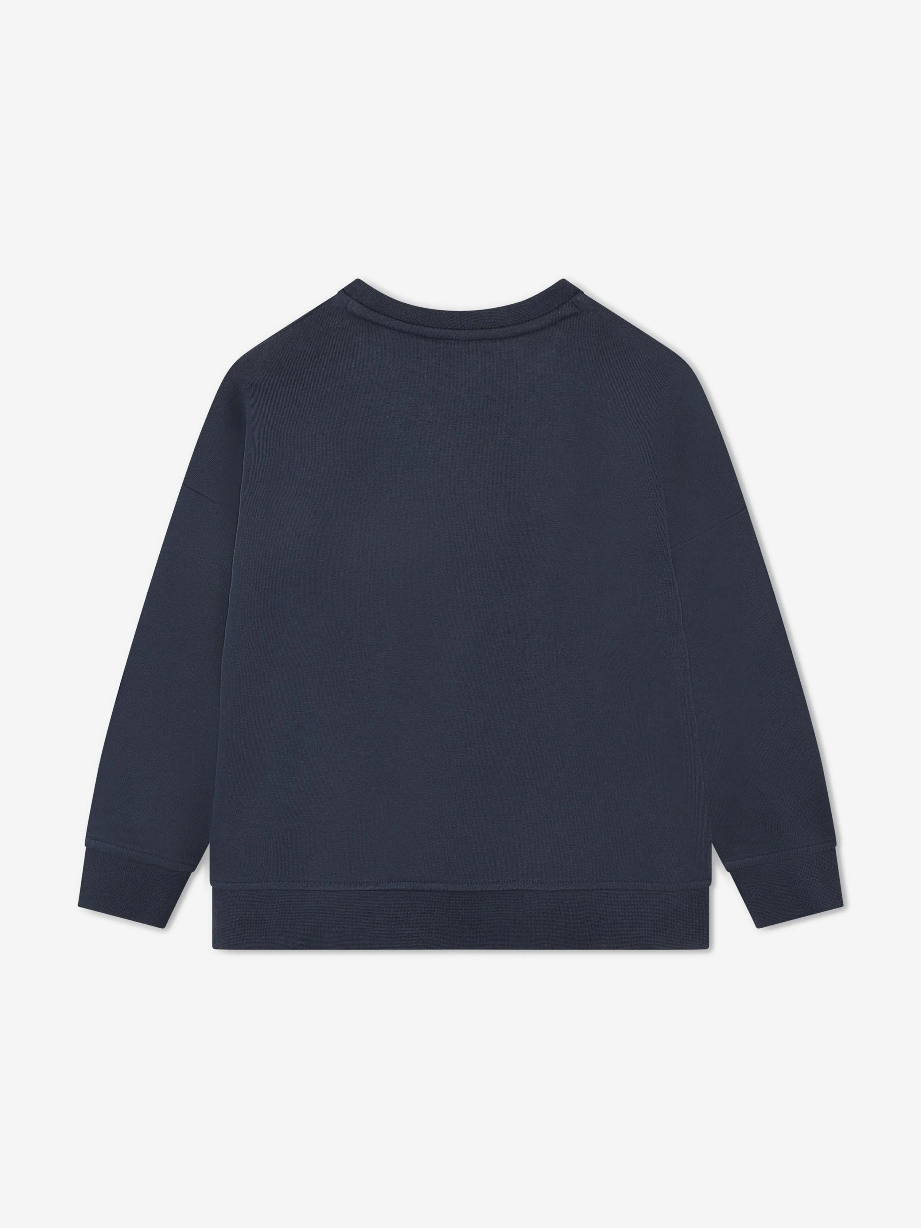 BOSS Boys Embossed Logo Sweatshirt in Navy