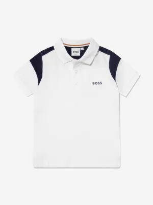 BOSS Boys Logo Collar Polo Shirt