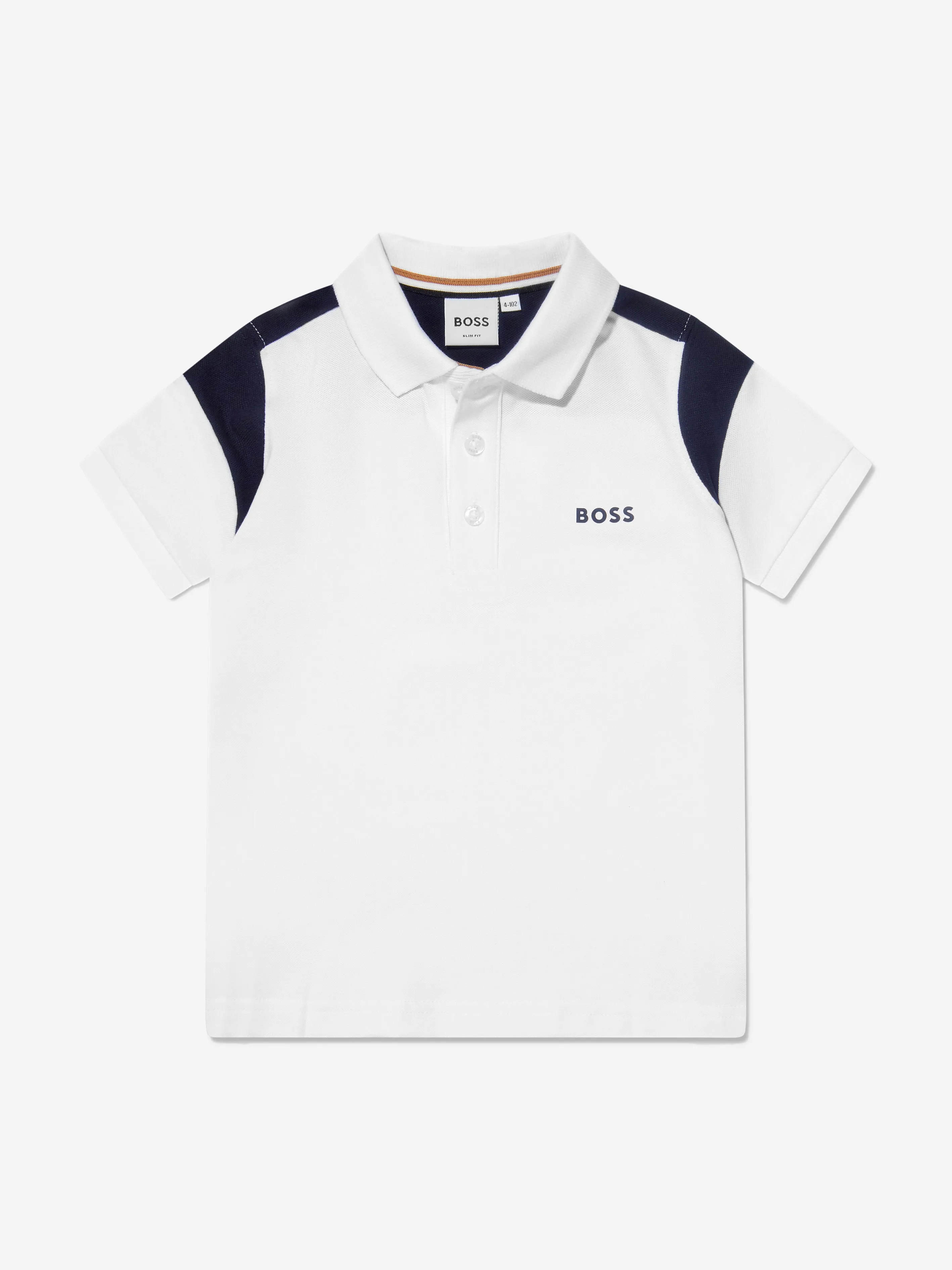 BOSS Boys Logo Collar Polo Shirt