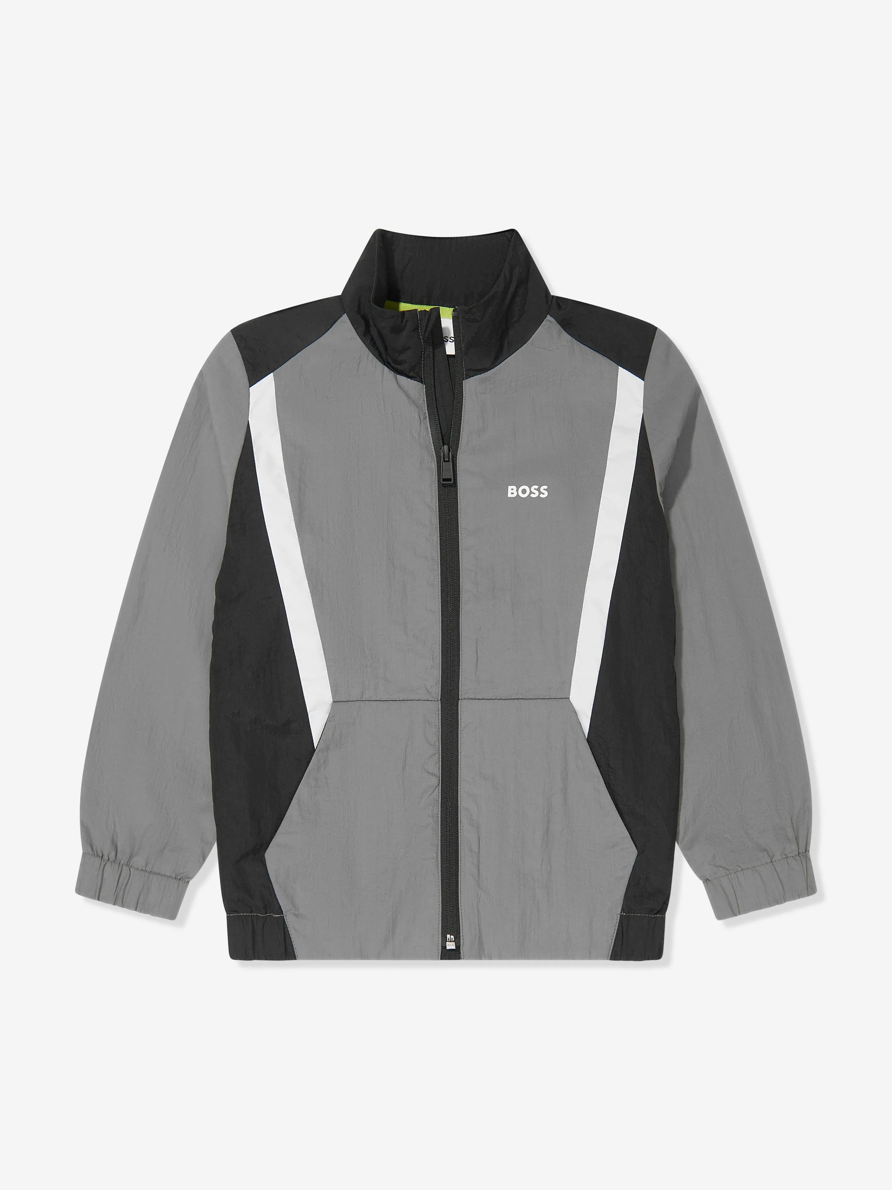 BOSS Boys Track Jacket in Grey