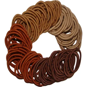 Brown Ombre Hair Elastics - 100 Pack