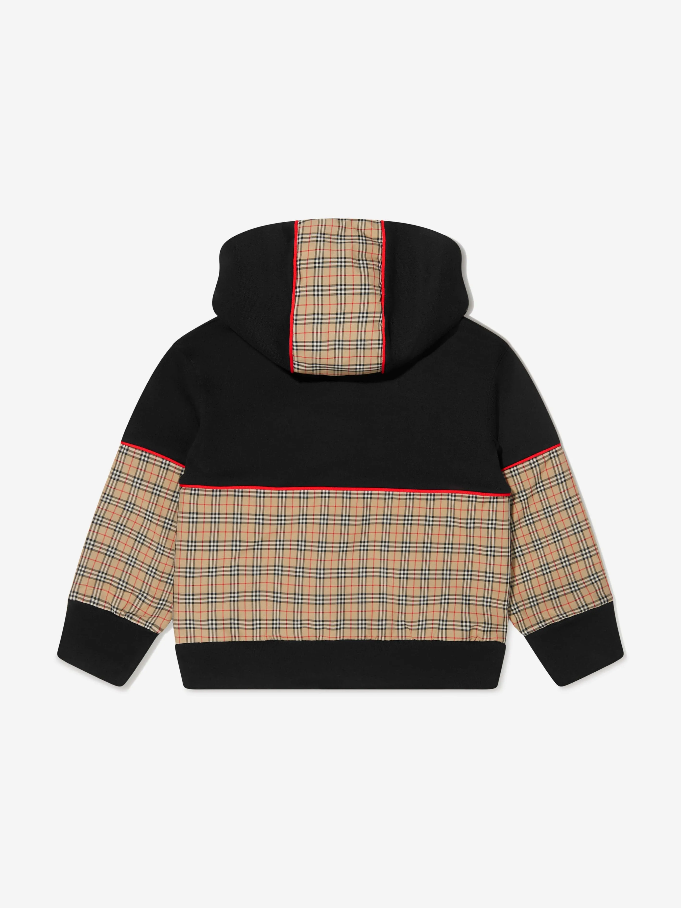 Burberry Boys Check Jonah Zip Up Top