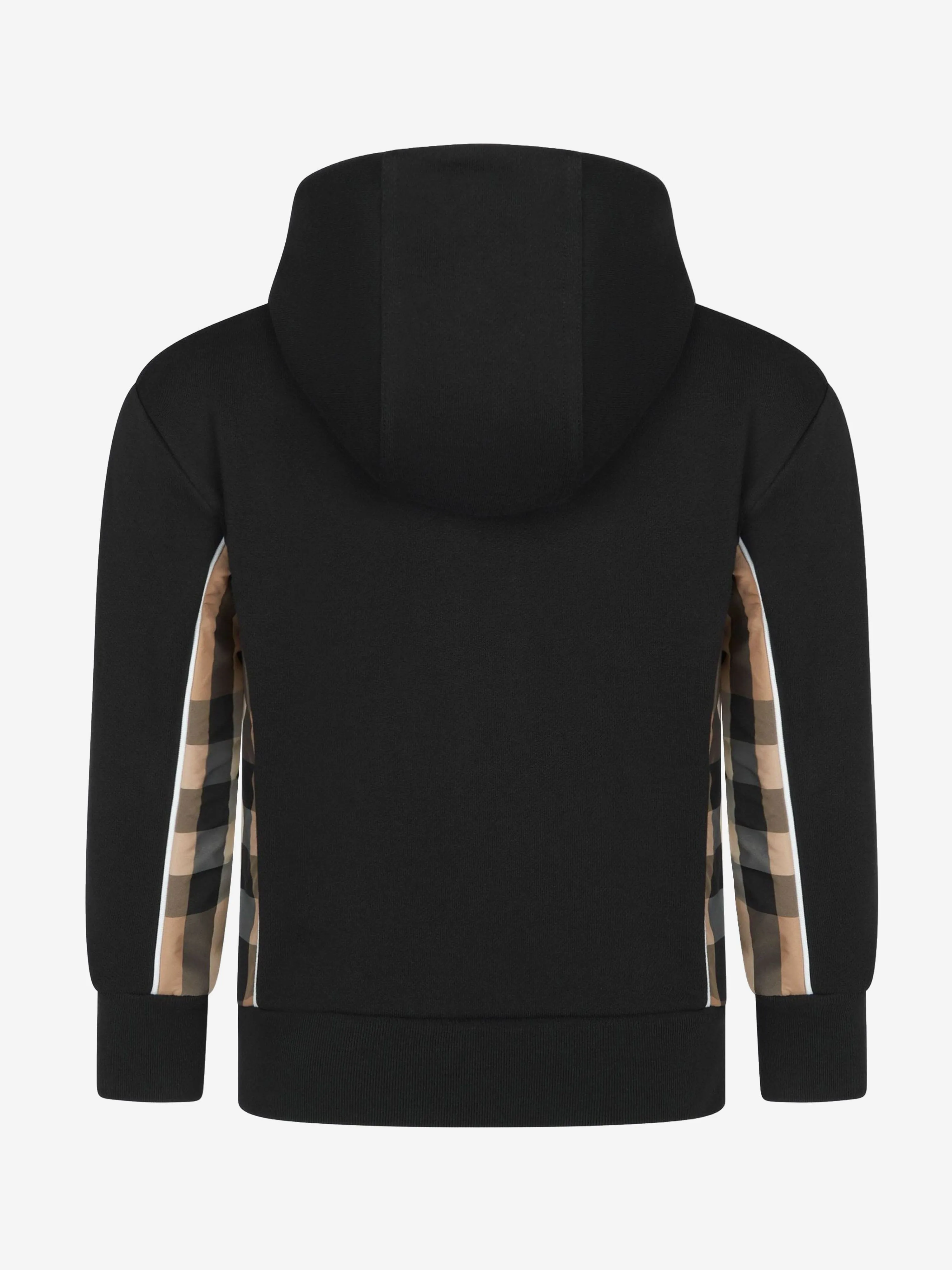 Burberry Boys Check Trim Zip Up Top