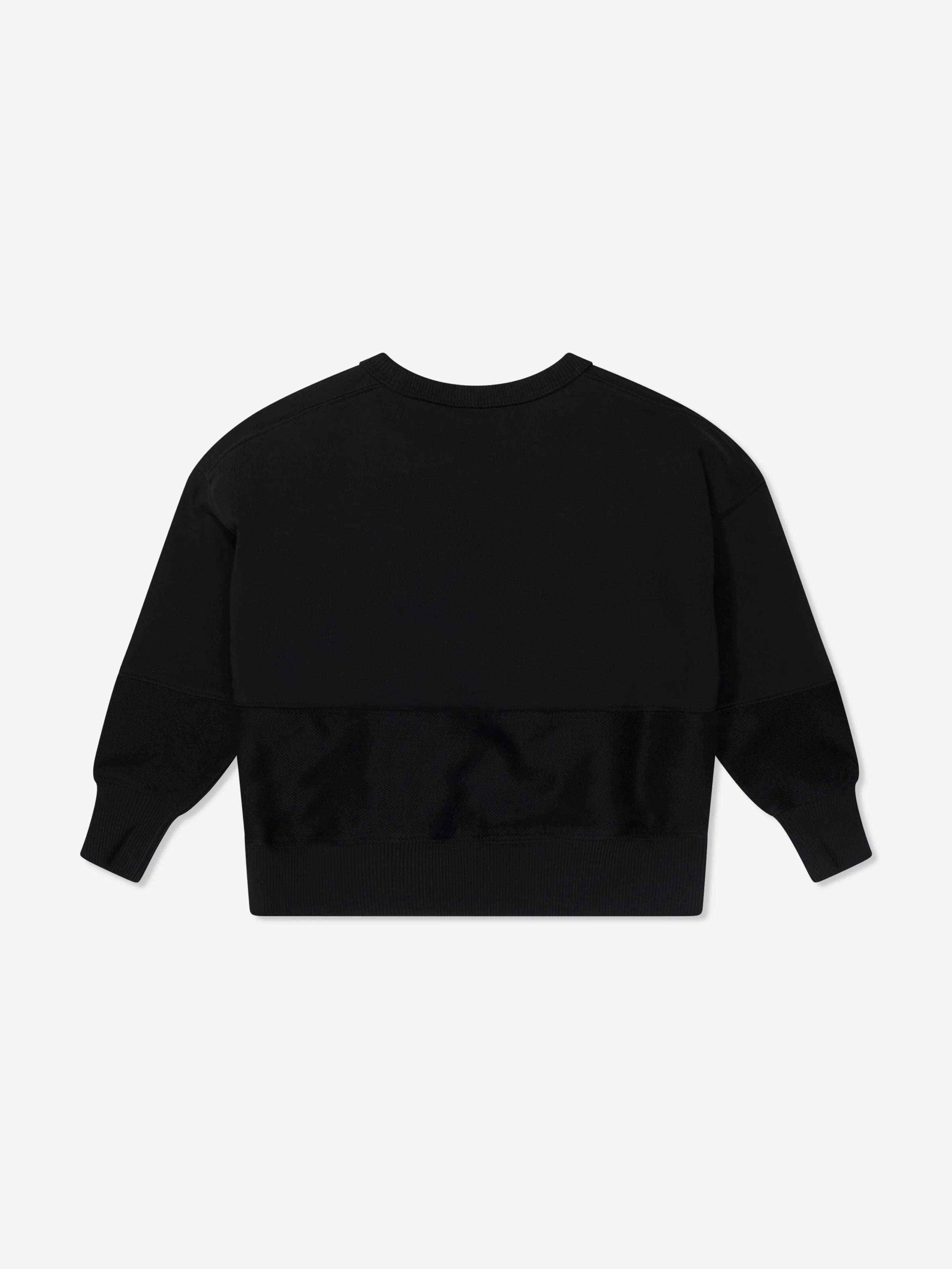 Calvin Klein Boys Towelling Mono Sweatshirt in Black