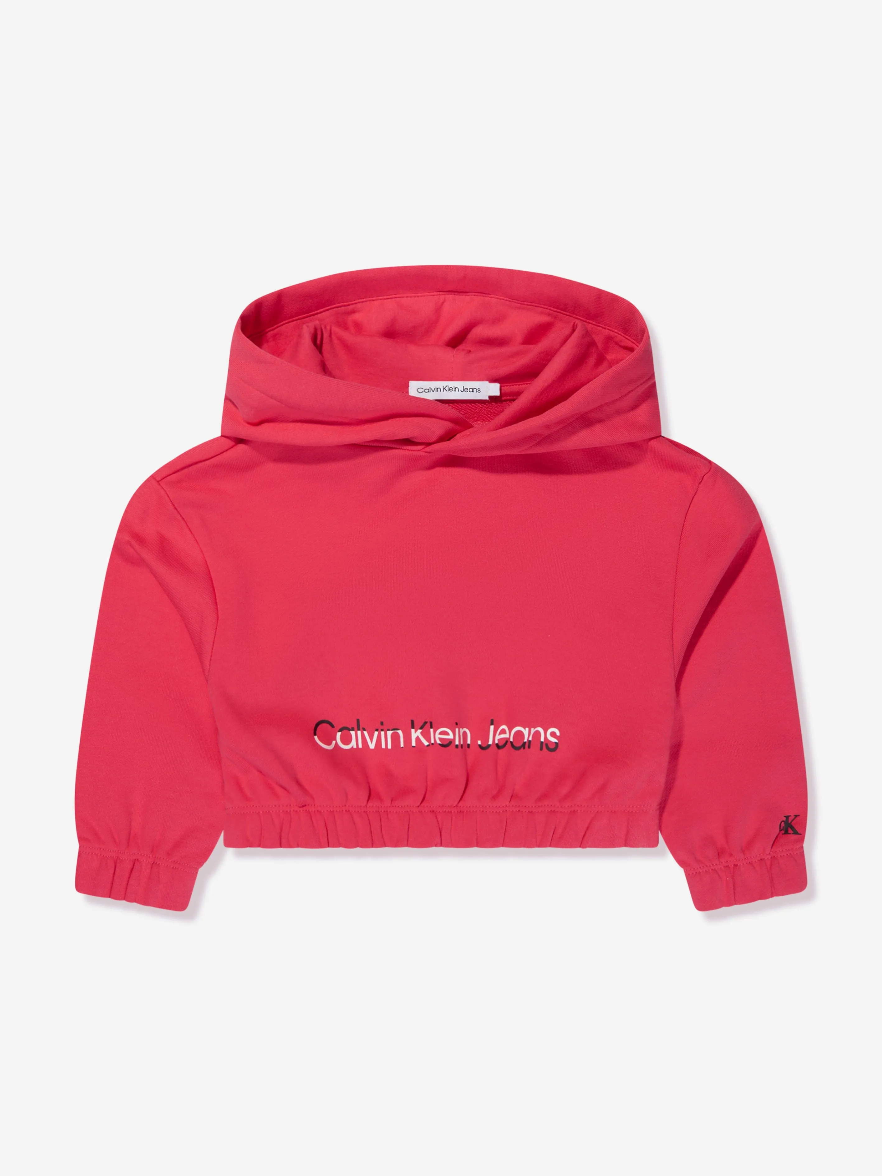 Calvin Klein Girls Hero Logo Hoodie in Teaberry