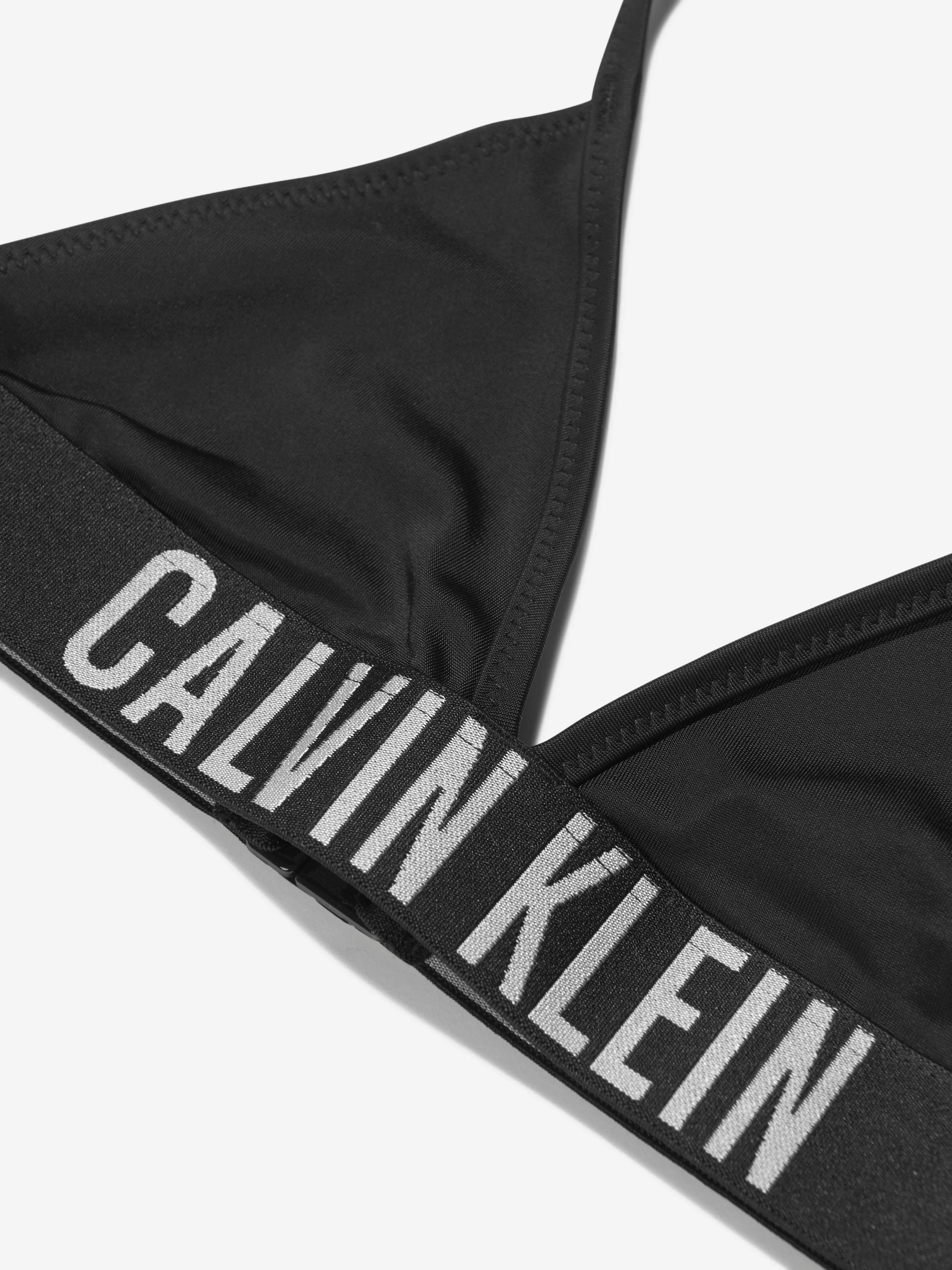 Calvin Klein Girls Triangle Bikini in Black