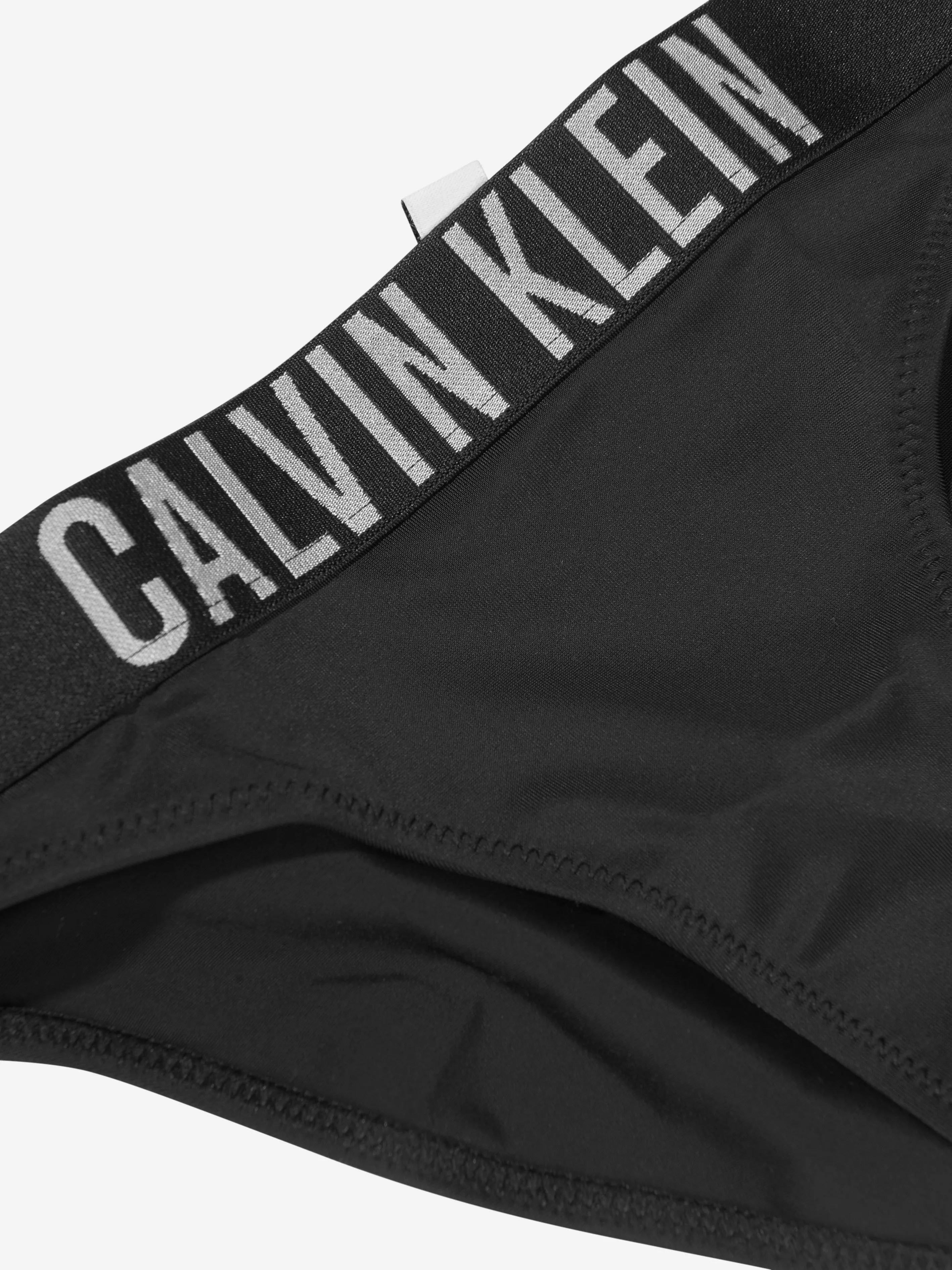 Calvin Klein Girls Triangle Bikini in Black