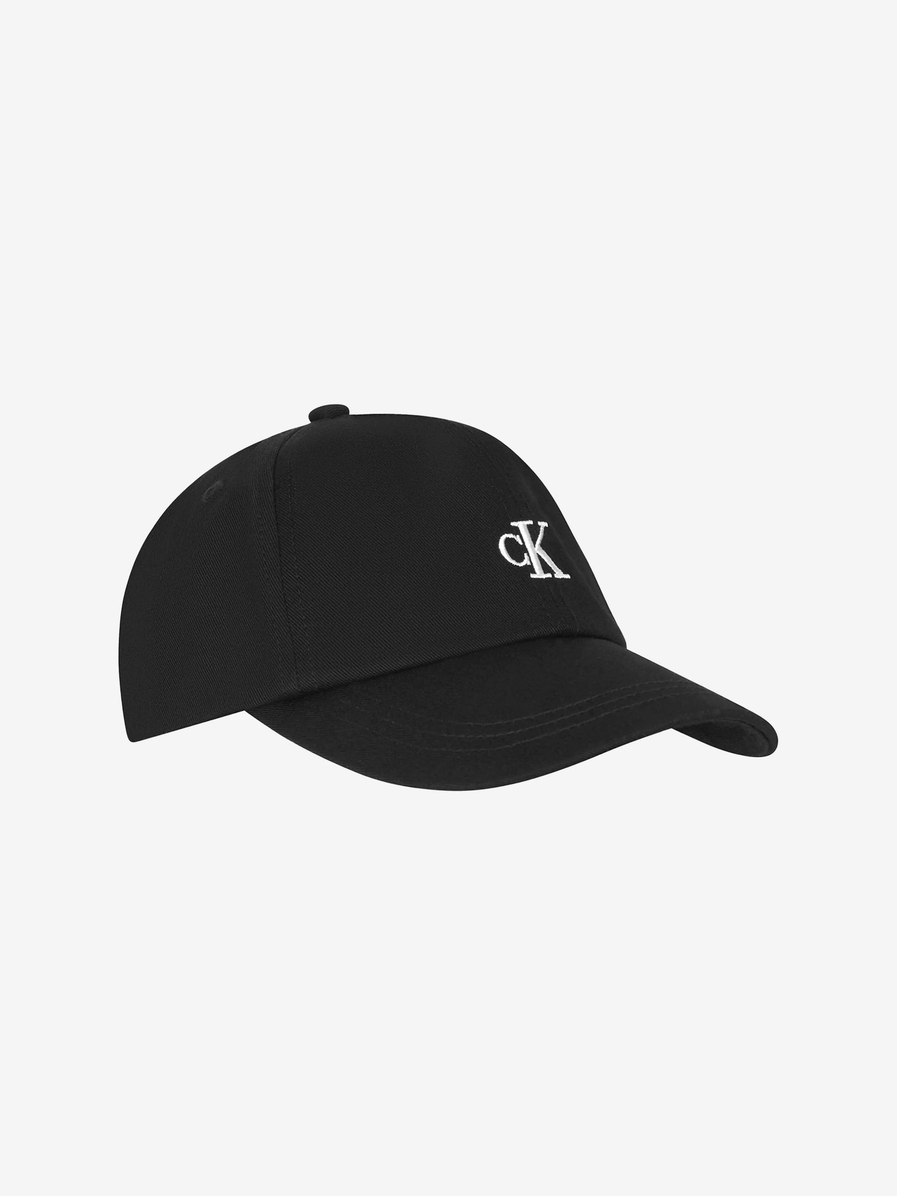 Calvin Klein Kids Monogram Baseball Cap in Black