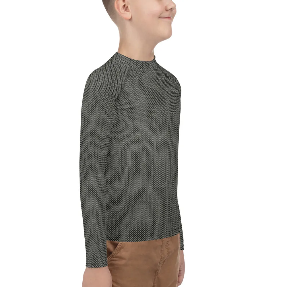 Chainmail Pattern Youth Rash Guard