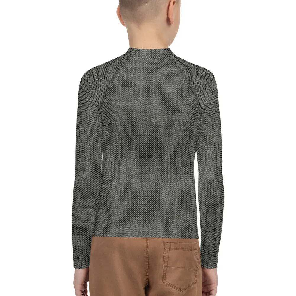 Chainmail Pattern Youth Rash Guard