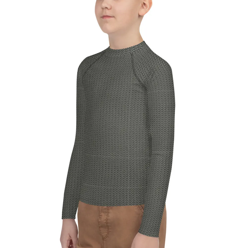 Chainmail Pattern Youth Rash Guard