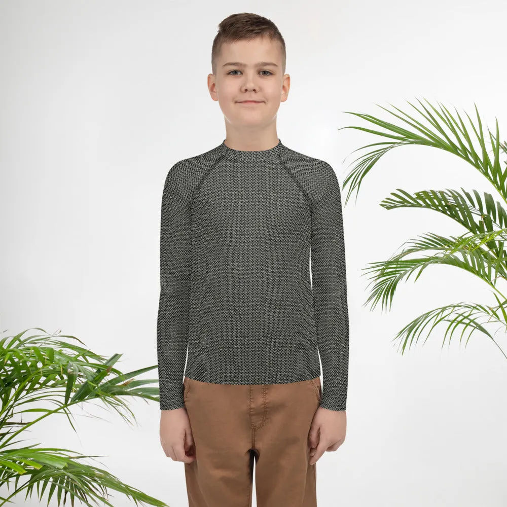 Chainmail Pattern Youth Rash Guard