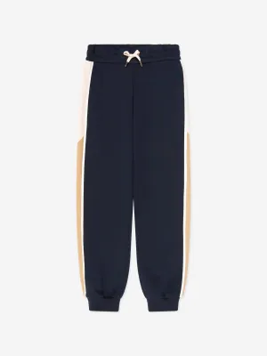 Chloé Girls Contrast Joggers in Navy