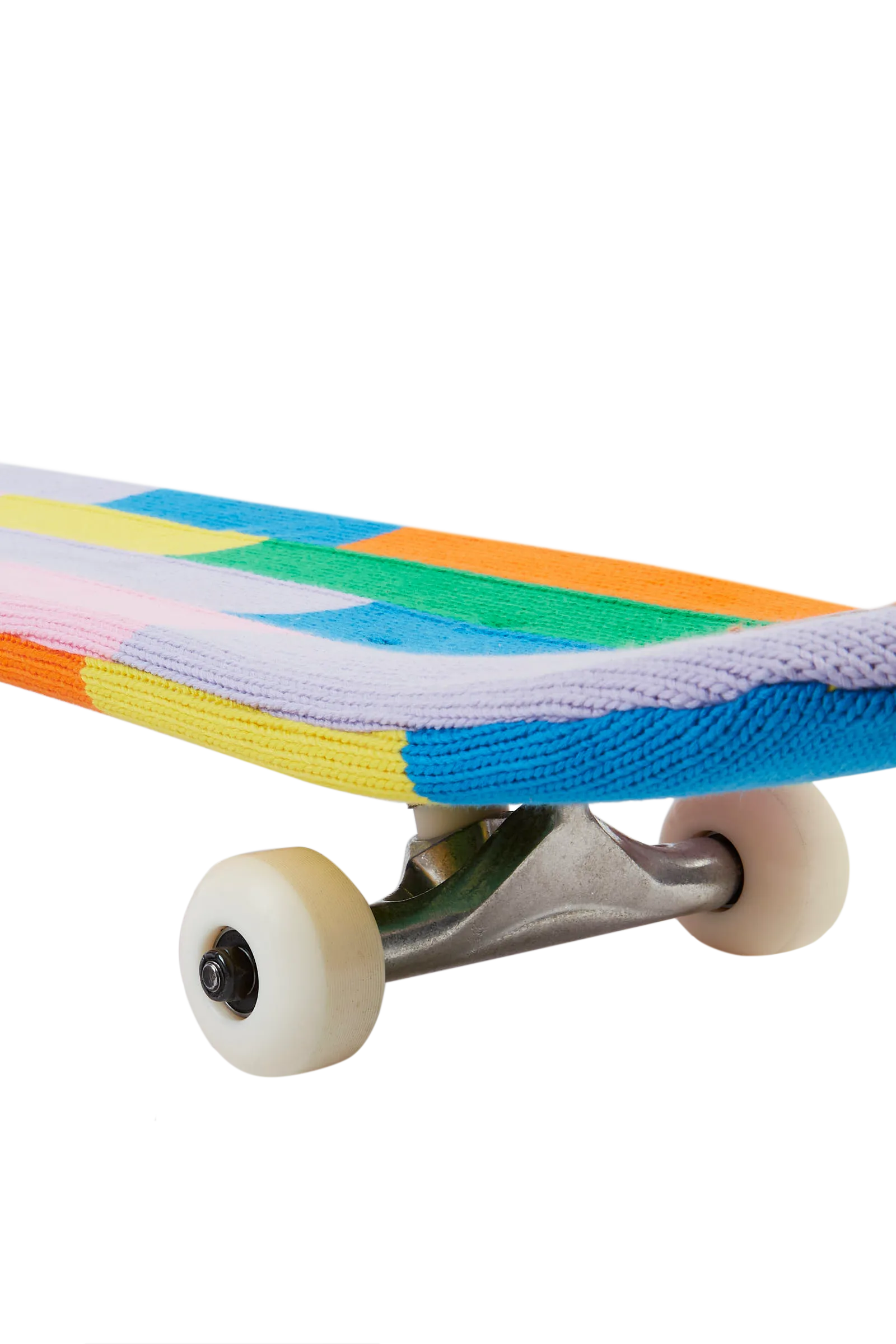 Color Block Knitted Covered Skateboard