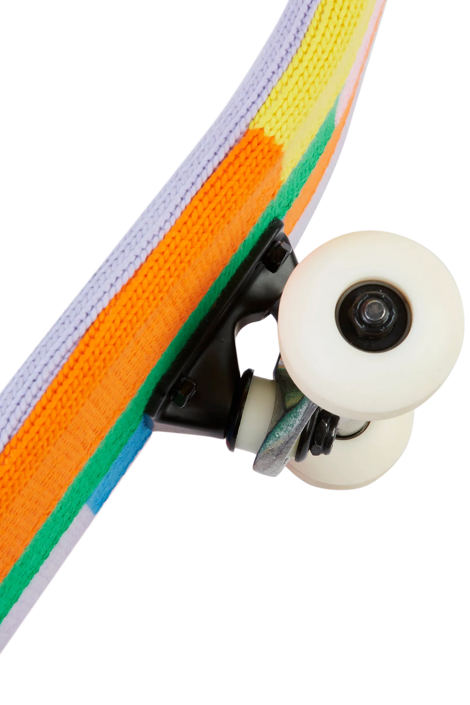 Color Block Knitted Covered Skateboard