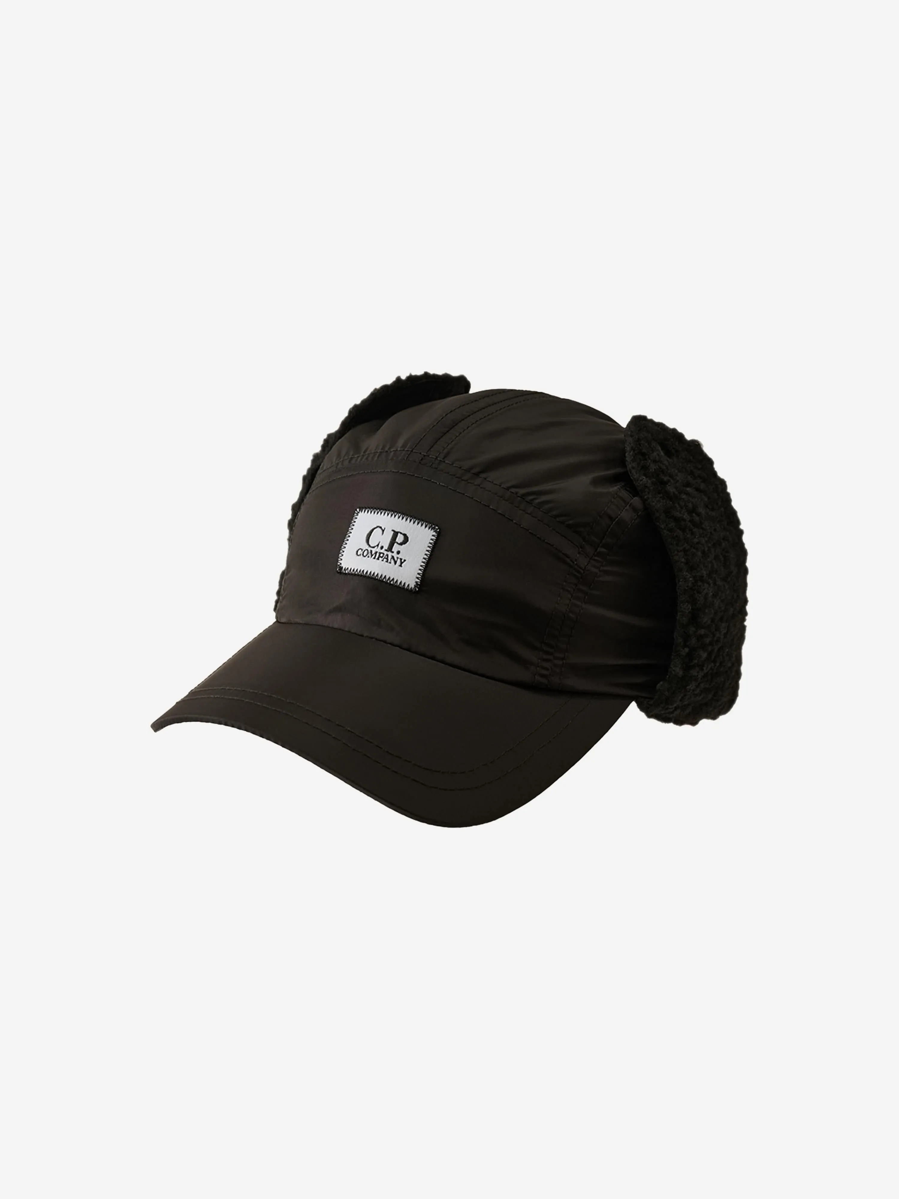 C.P. Company Boys Ear Flap cap in Black