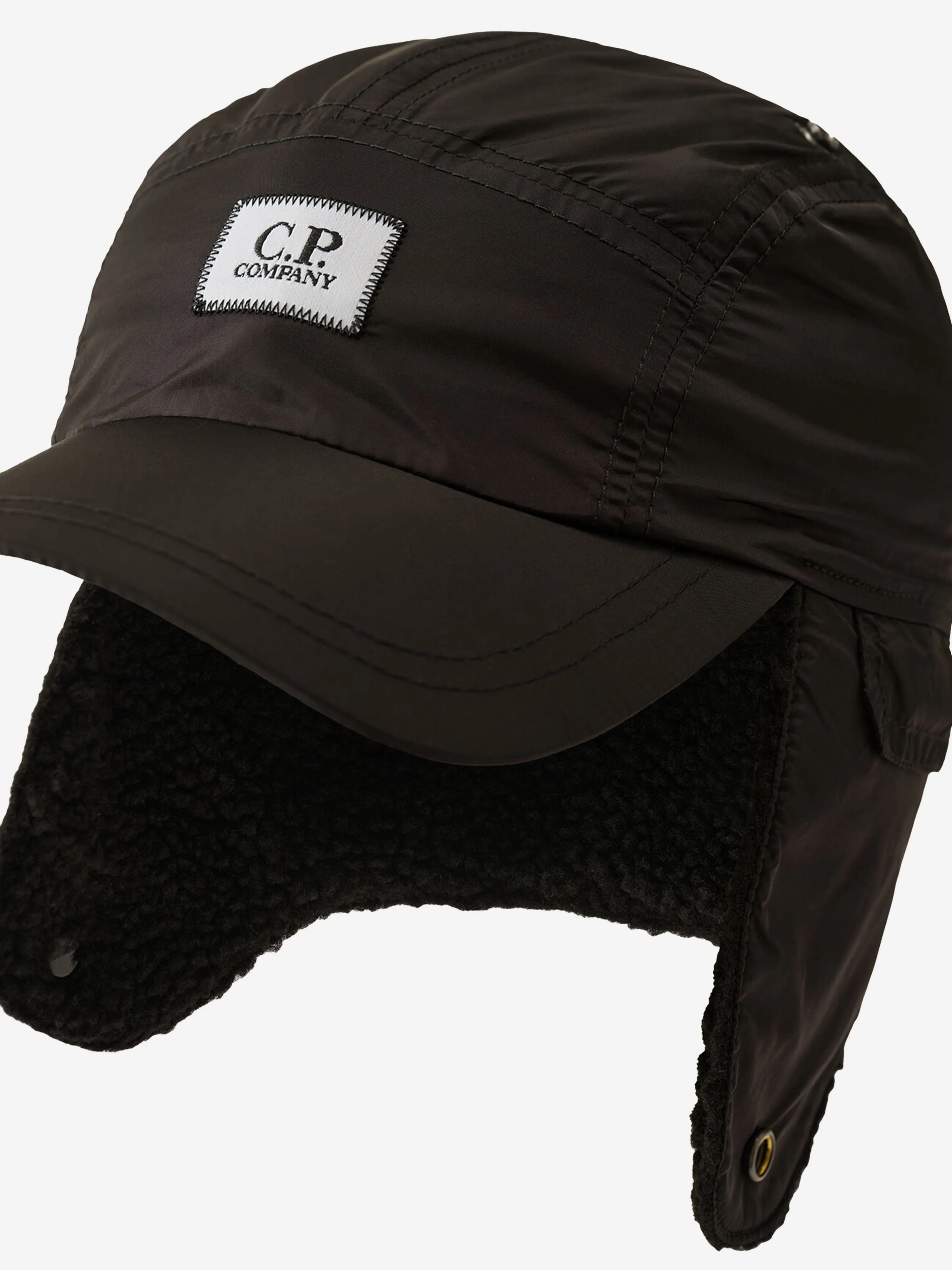 C.P. Company Boys Ear Flap cap in Black