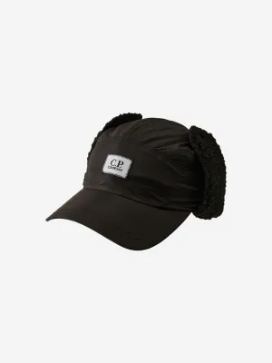 C.P. Company Boys Ear Flap cap in Black