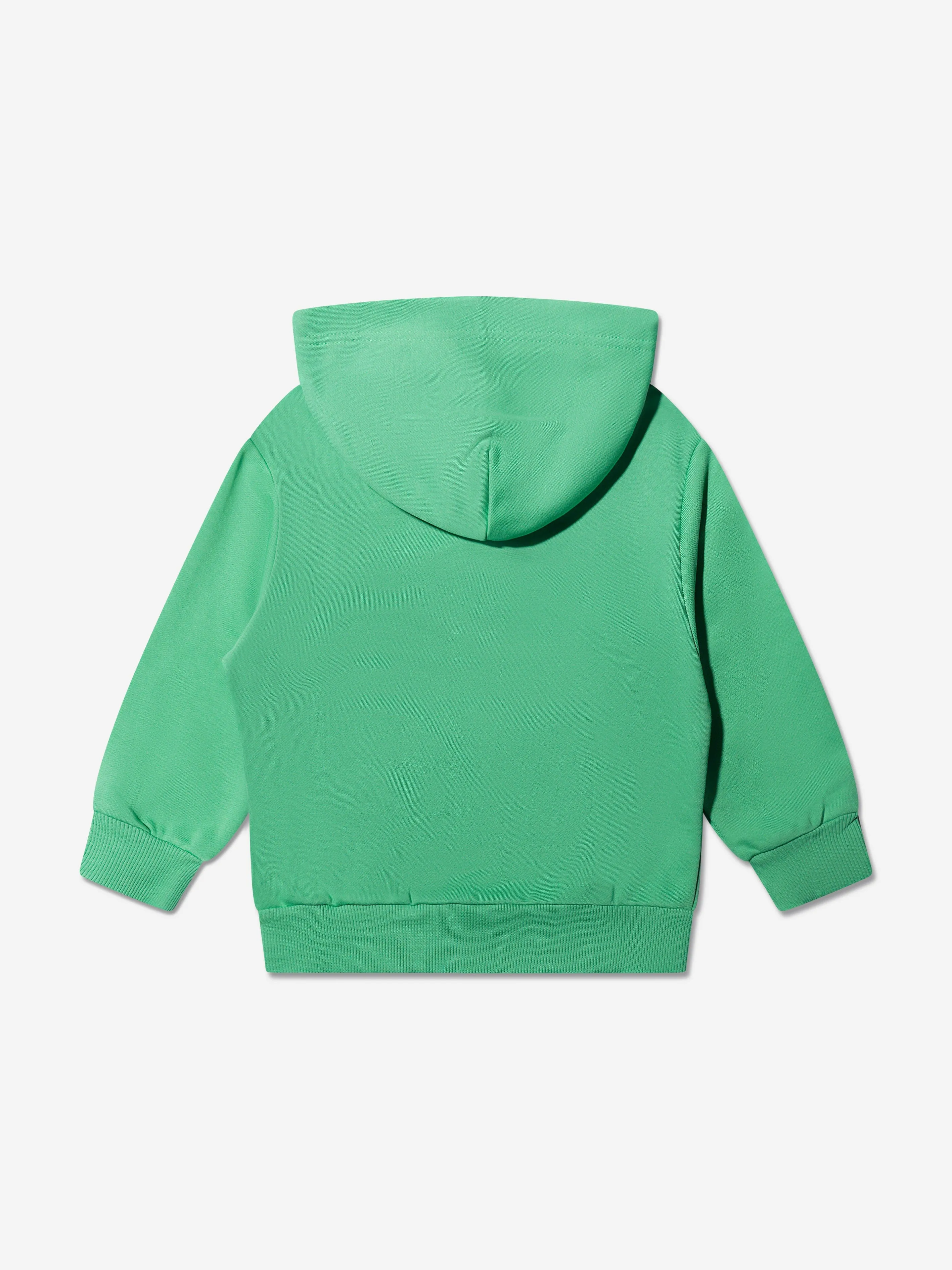 Diesel Boys Logo Zip Up Hoodie in Green