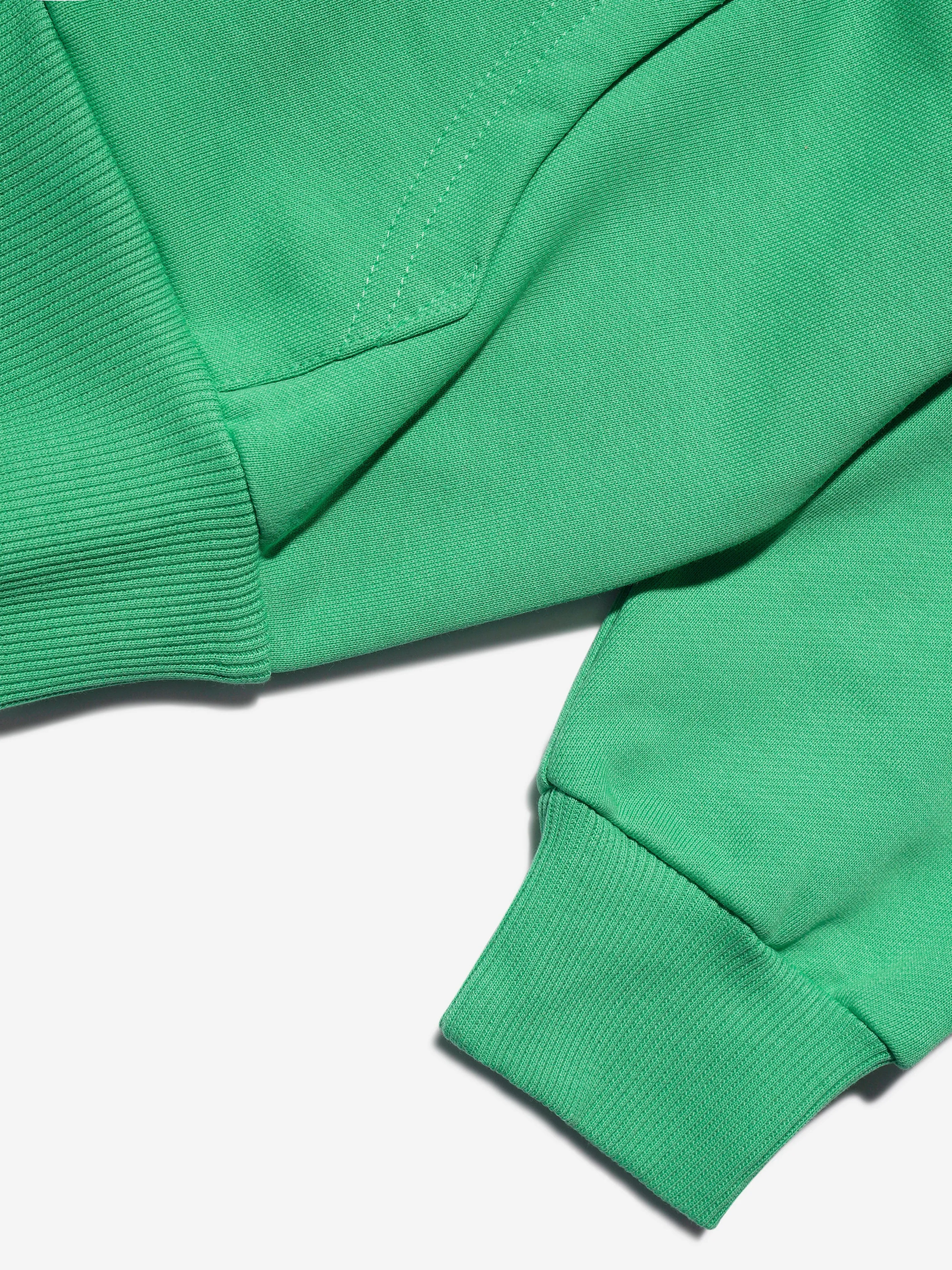 Diesel Boys Logo Zip Up Hoodie in Green