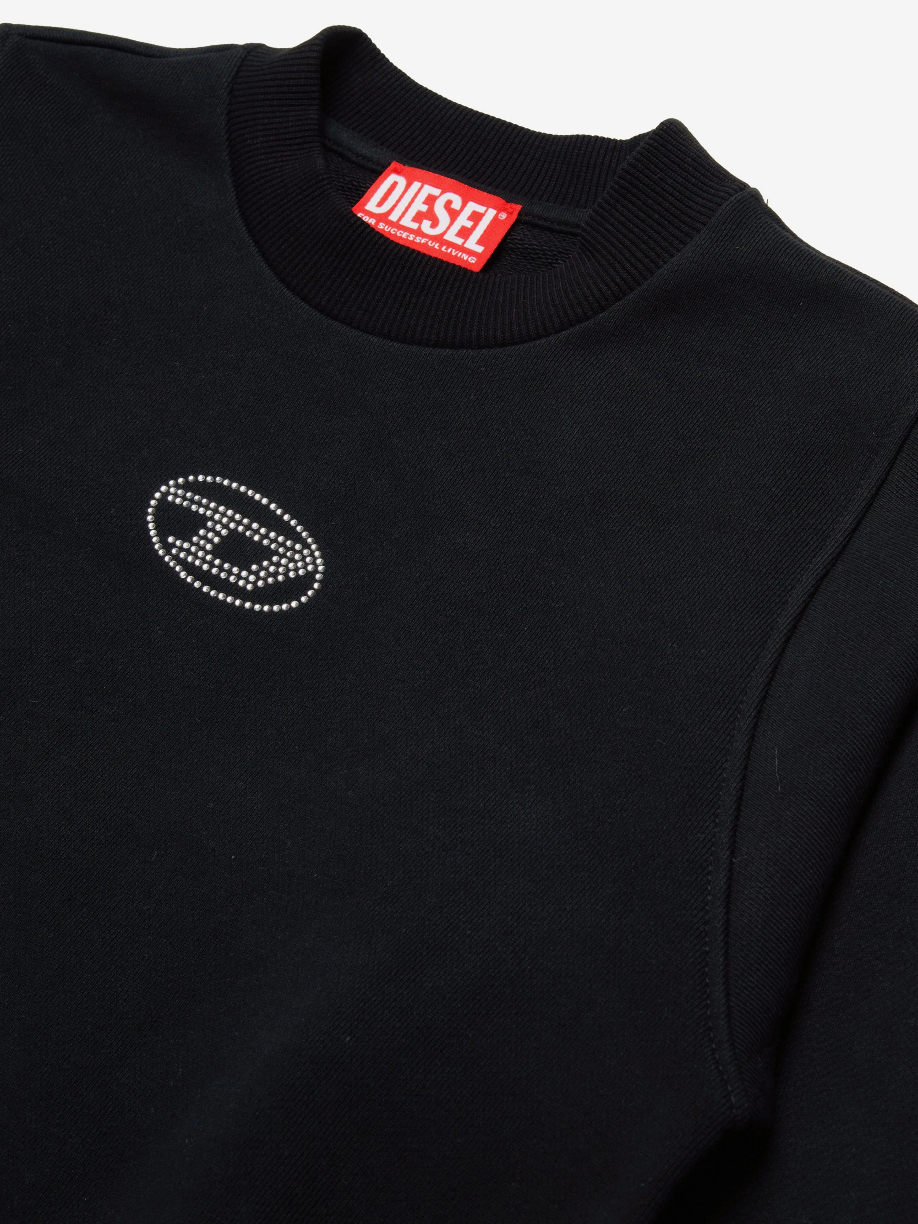 Diesel Girls Slemby Logo Sweatshirt in Black